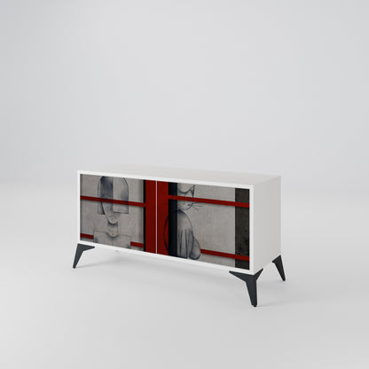 GRAY FIGURES Mobile TV Compatto a 2 Ante