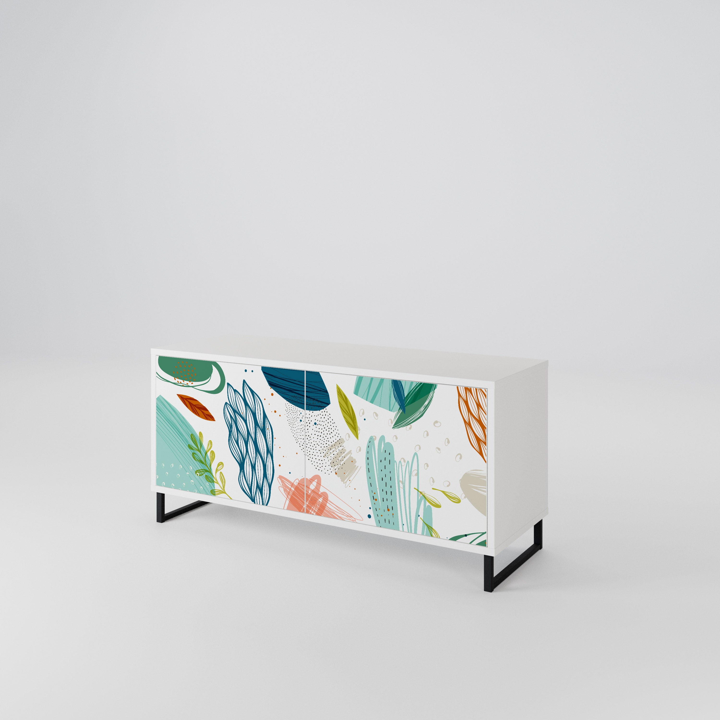 BOTANICAL HURRICANE Kompaktes 2-türiges TV-Lowboard