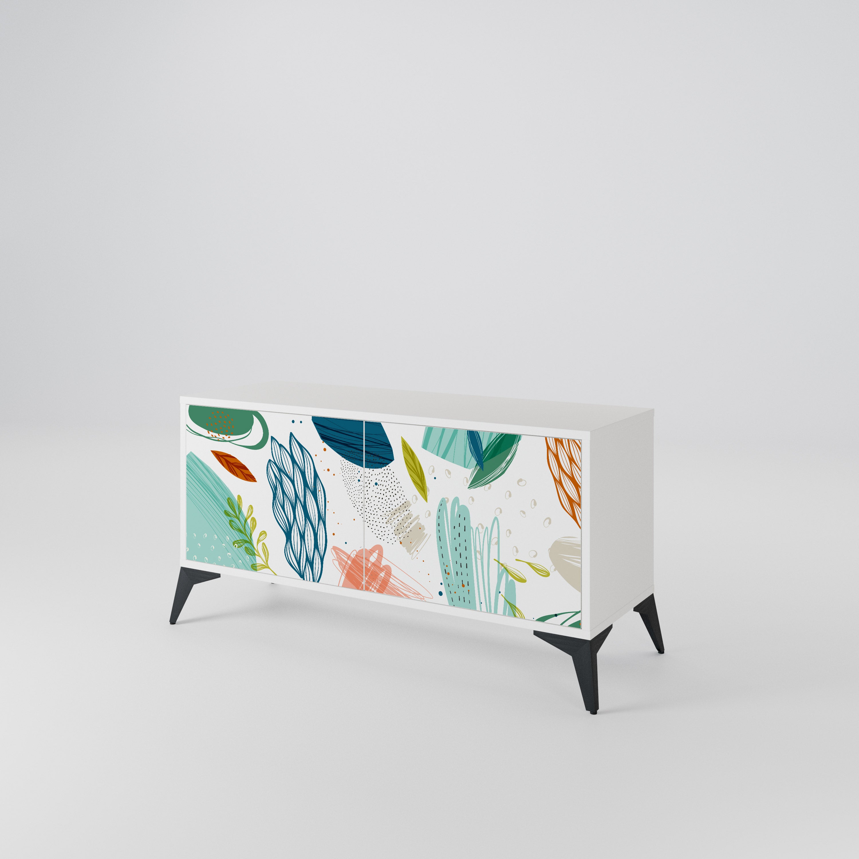 BOTANICAL HURRICANE Kompaktes 2-türiges TV-Lowboard