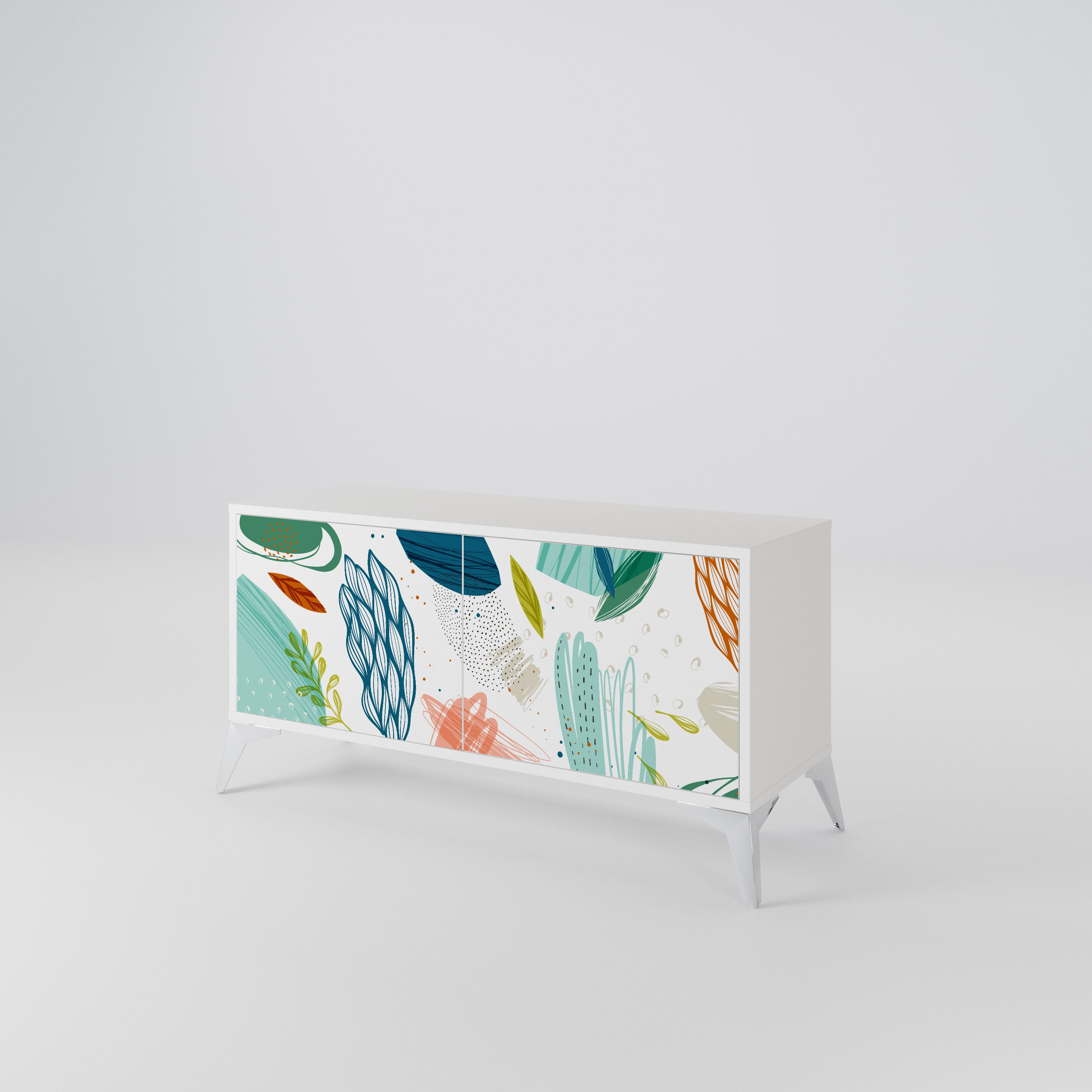 BOTANICAL HURRICANE Kompaktes 2-türiges TV-Lowboard