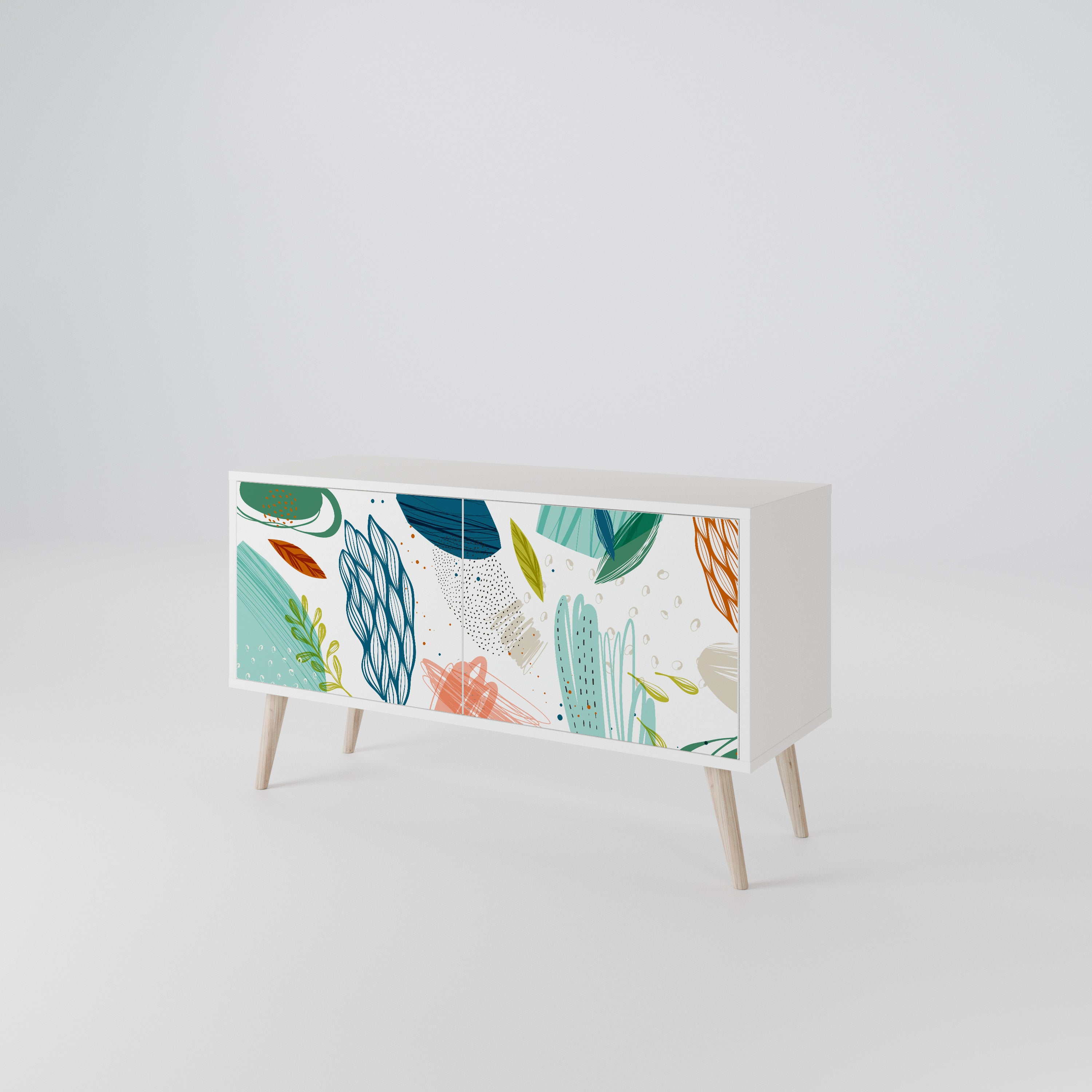 BOTANICAL HURRICANE Kompaktes 2-türiges TV-Lowboard