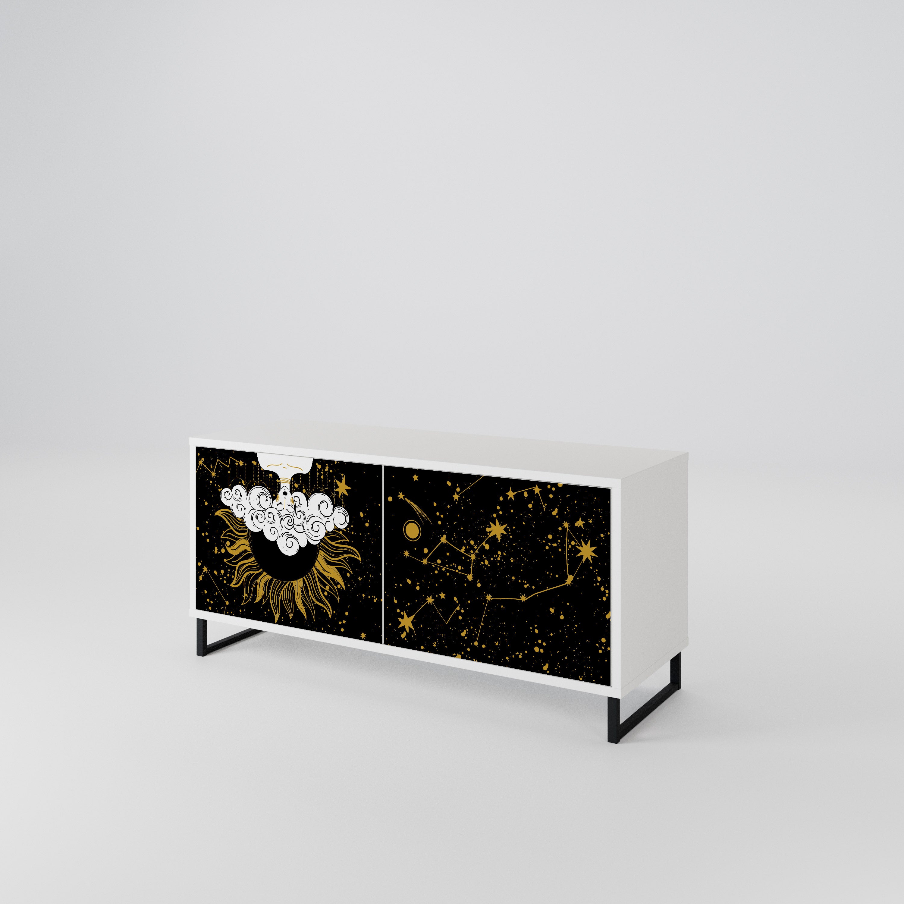 STELLAR CONSTELLATIONS Kompaktes 2-türiges TV-Lowboard