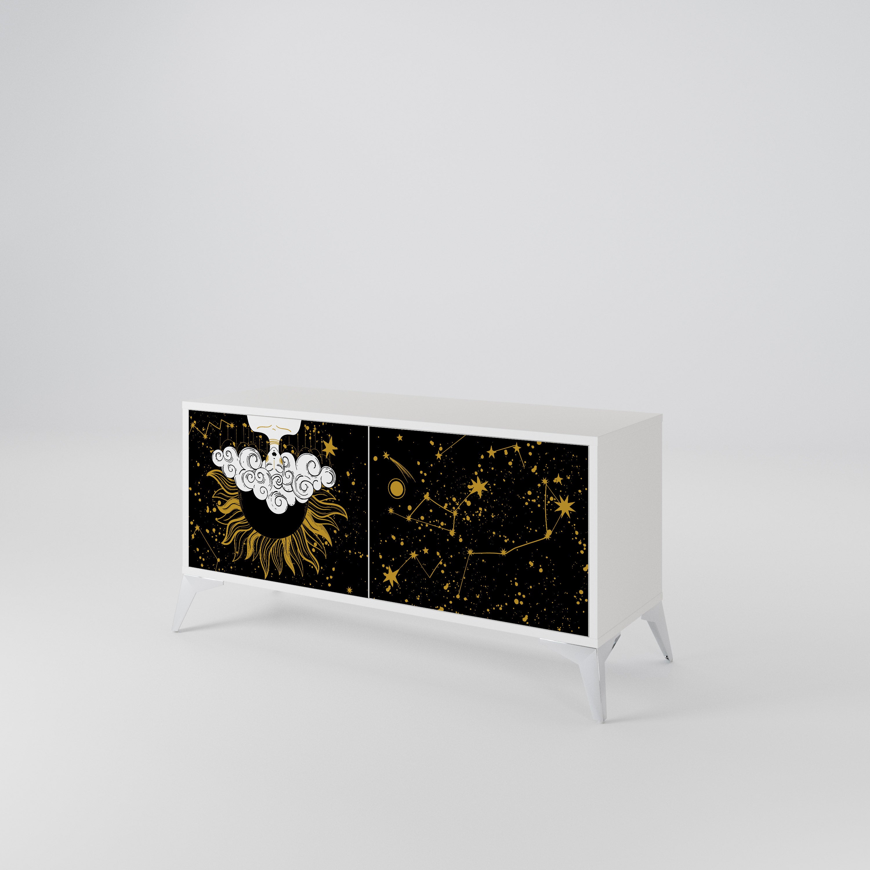 STELLAR CONSTELLATIONS Kompaktes 2-türiges TV-Lowboard