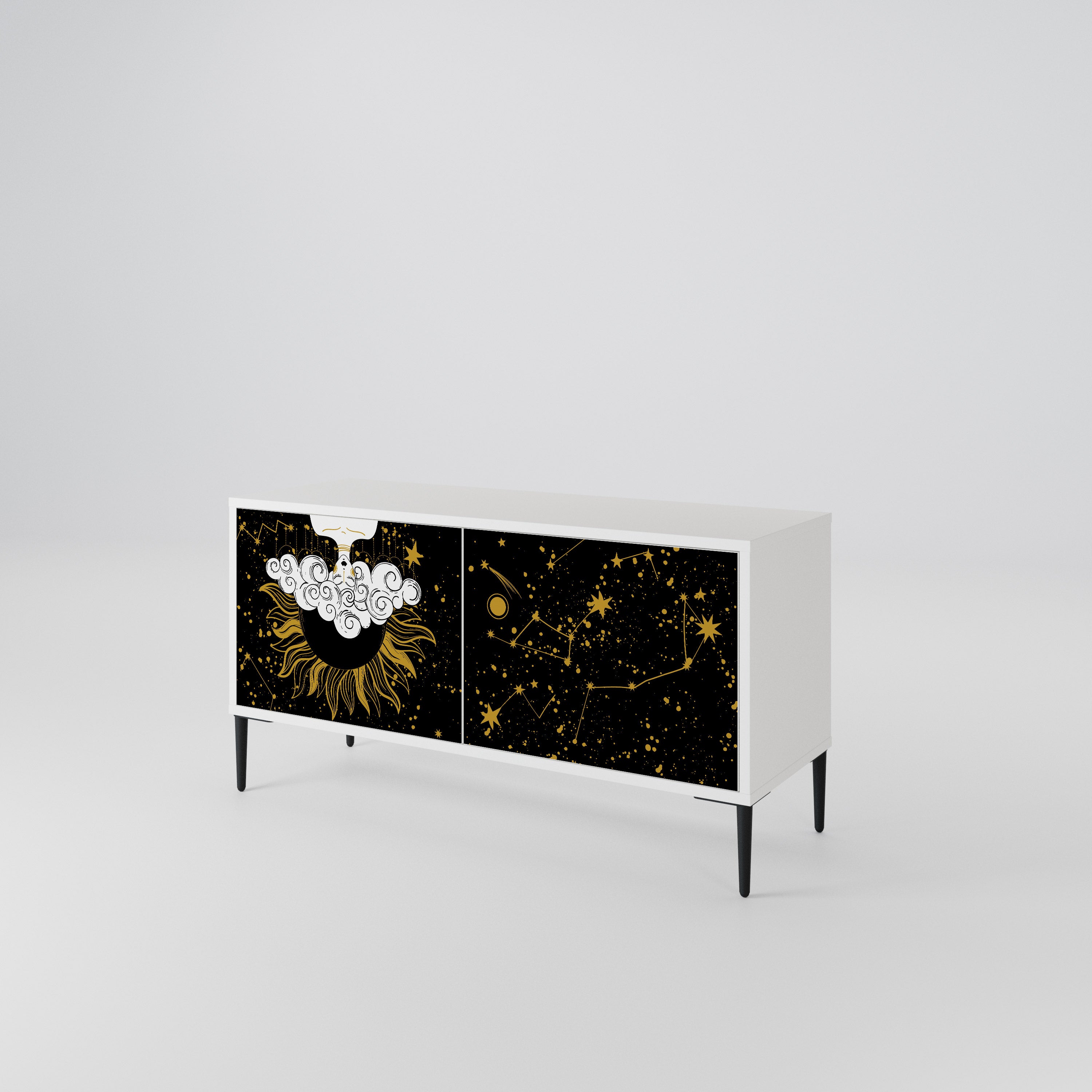 STELLAR CONSTELLATIONS Kompaktes 2-türiges TV-Lowboard