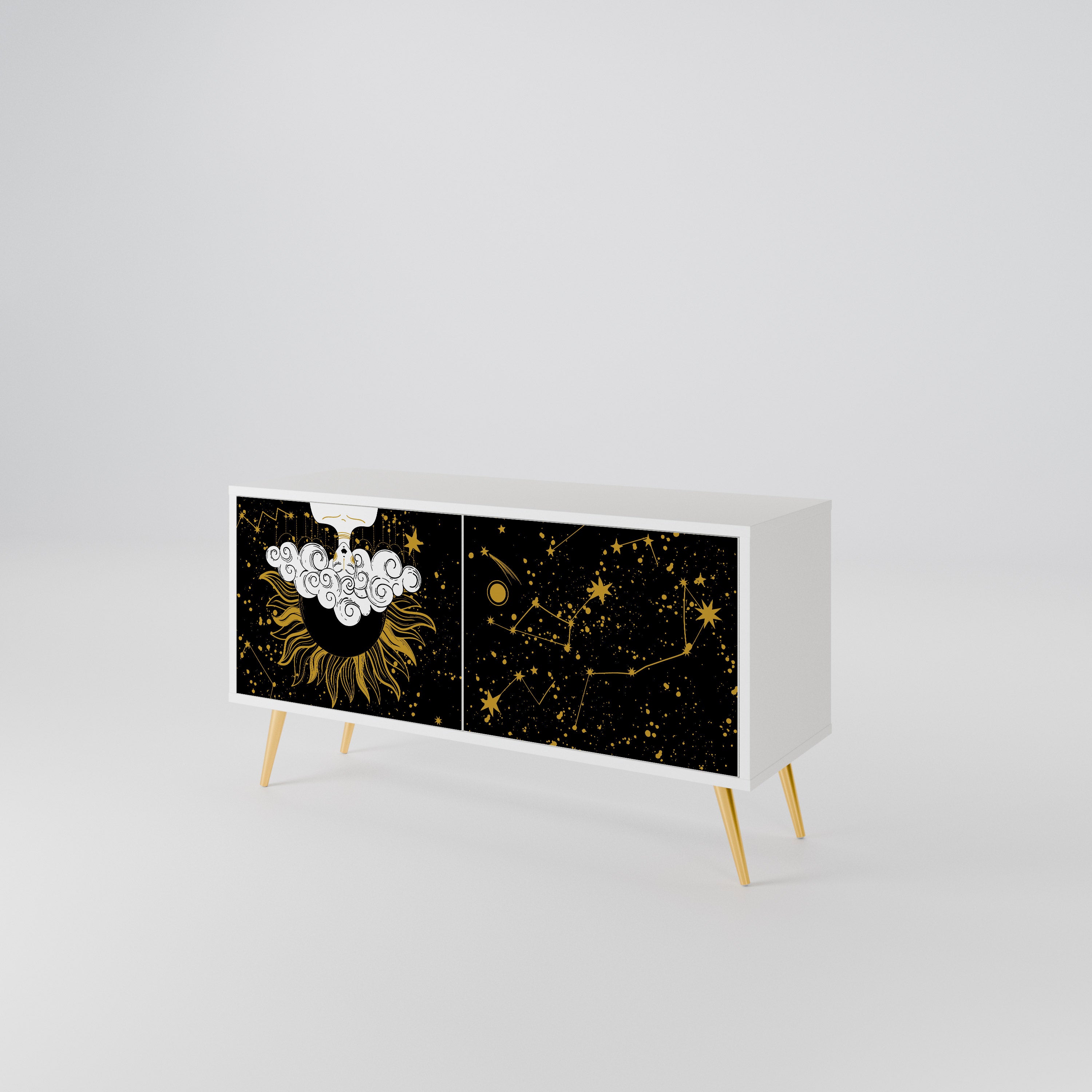 STELLAR CONSTELLATIONS Kompaktes 2-türiges TV-Lowboard