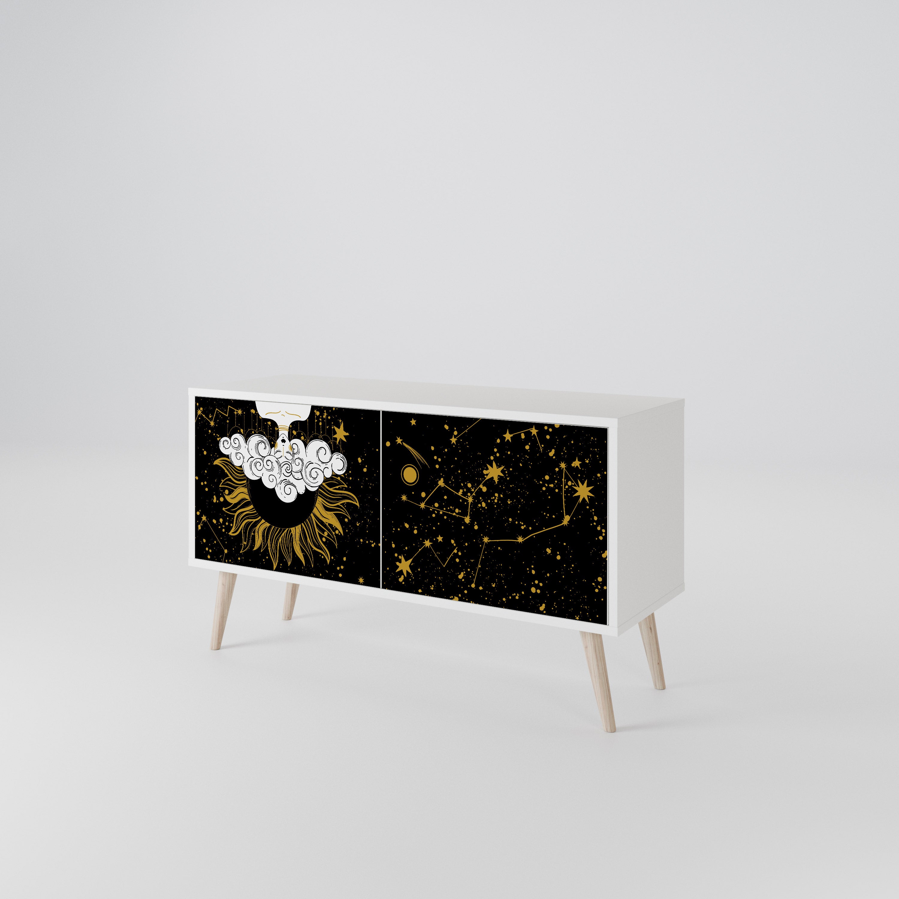 STELLAR CONSTELLATIONS Kompaktes 2-türiges TV-Lowboard