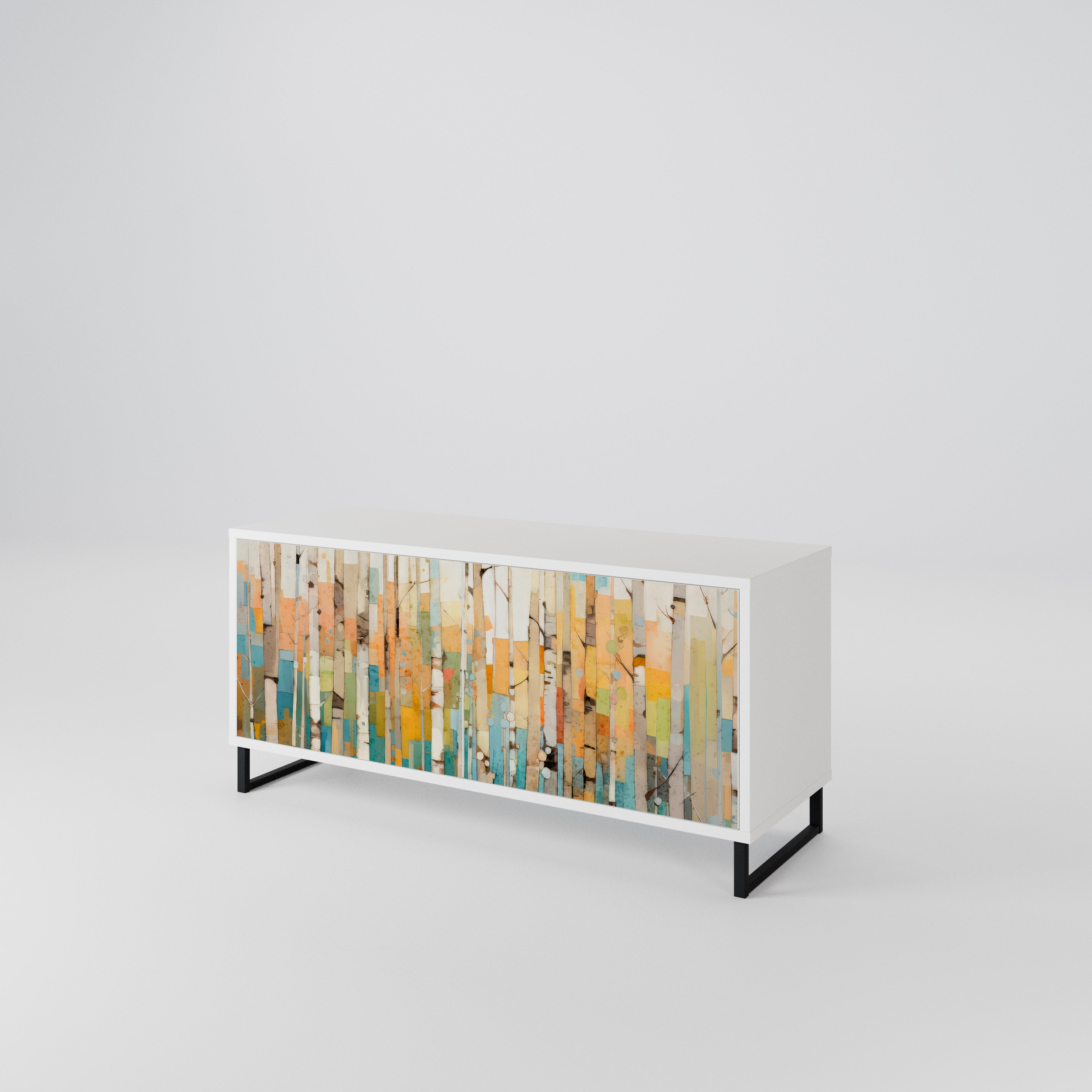 BIRCH KALEIDOSCOPE Kompaktes 2-türiges TV-Lowboard