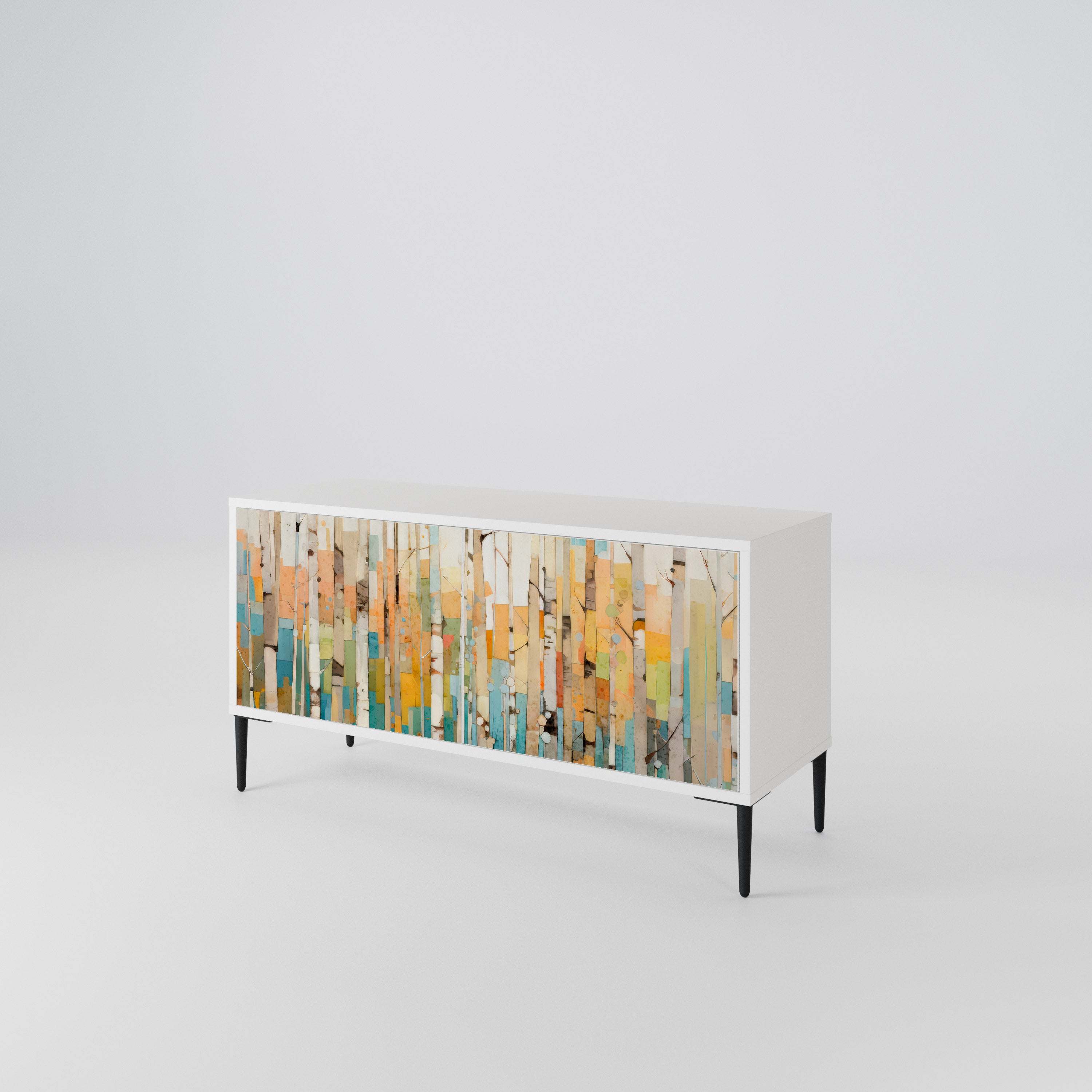 BIRCH KALEIDOSCOPE Kompaktes 2-türiges TV-Lowboard