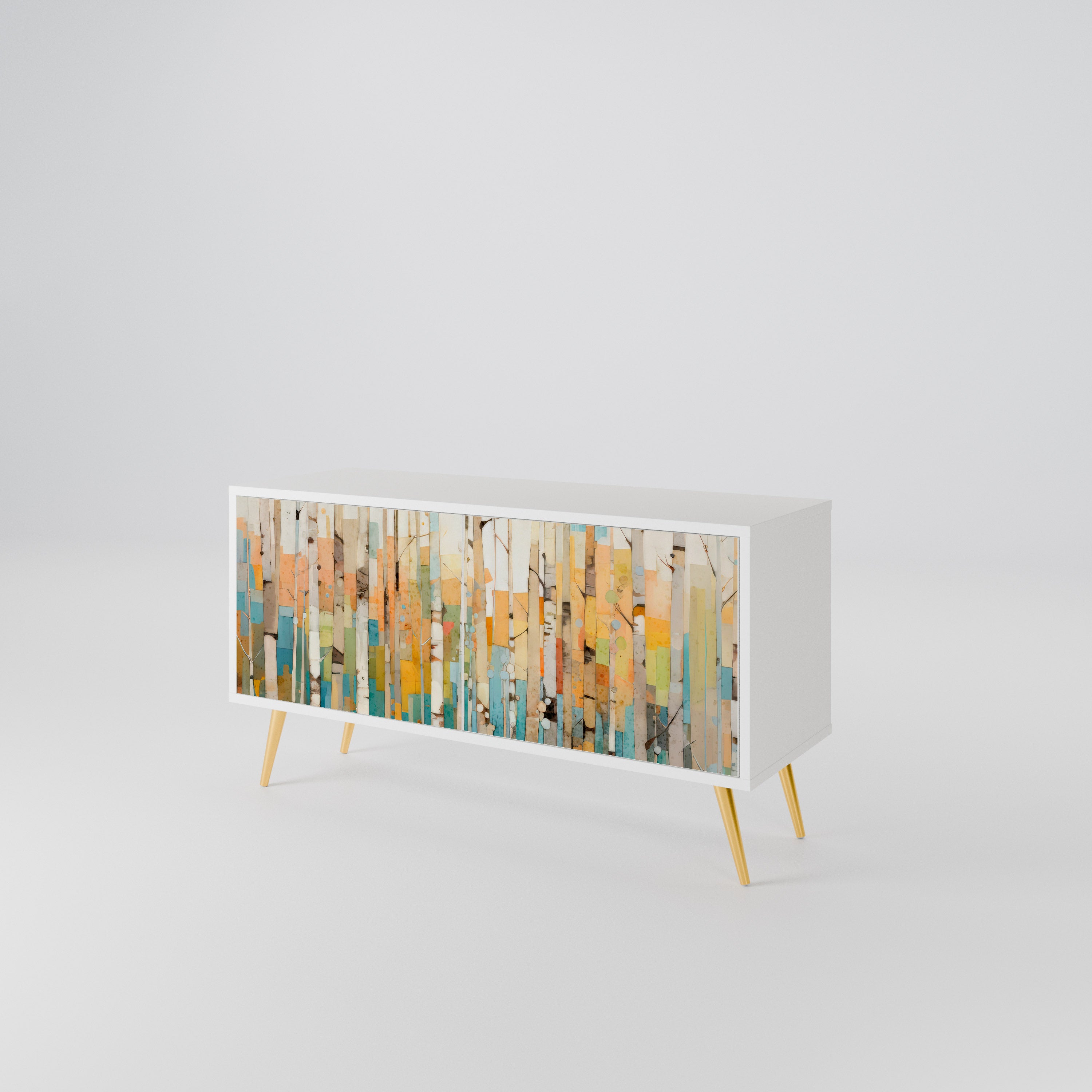 BIRCH KALEIDOSCOPE Kompaktes 2-türiges TV-Lowboard
