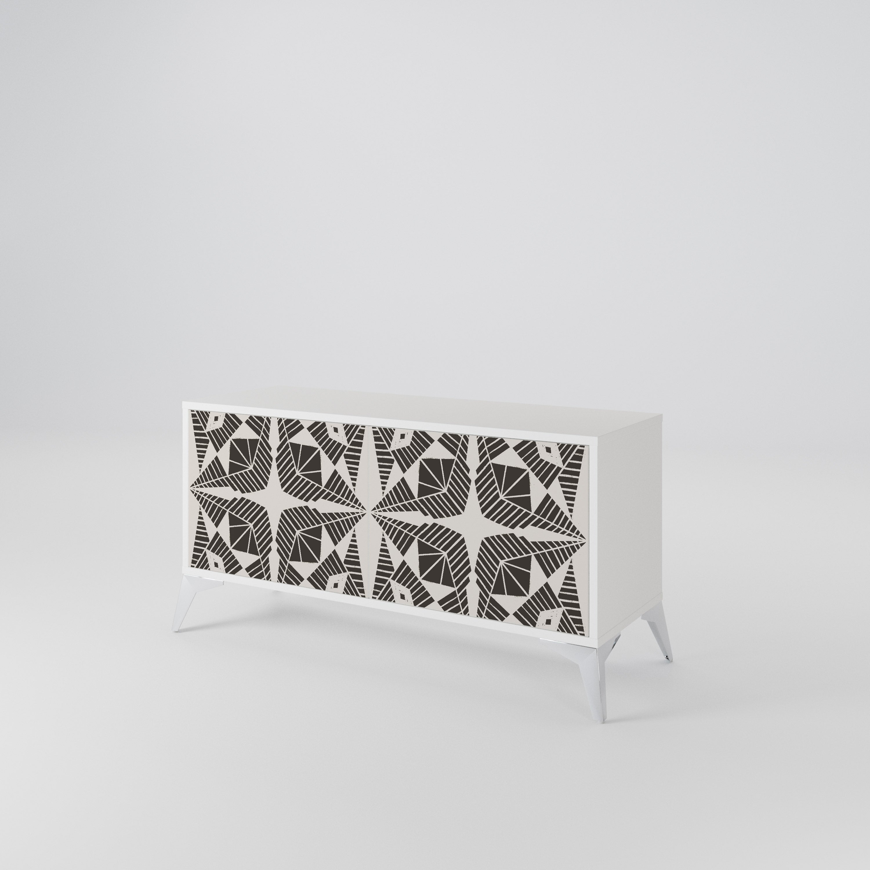MONOCHROME NEXUS Kompaktes 2-türiges TV-Lowboard