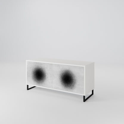 BLACK HOLE Móvel de TV Compacto de 2 Portas