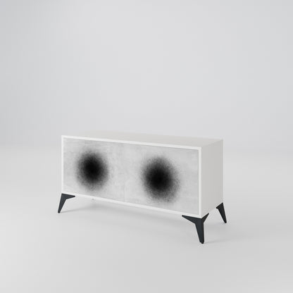 BLACK HOLE Móvel de TV Compacto de 2 Portas