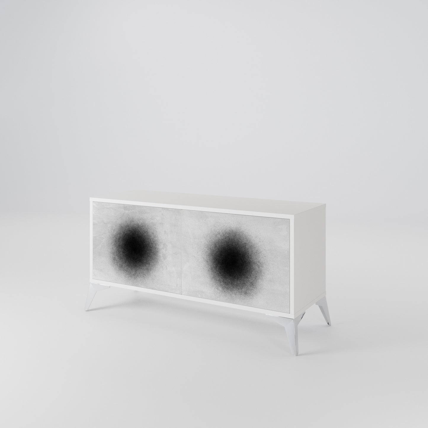 BLACK HOLE Móvel de TV Compacto de 2 Portas
