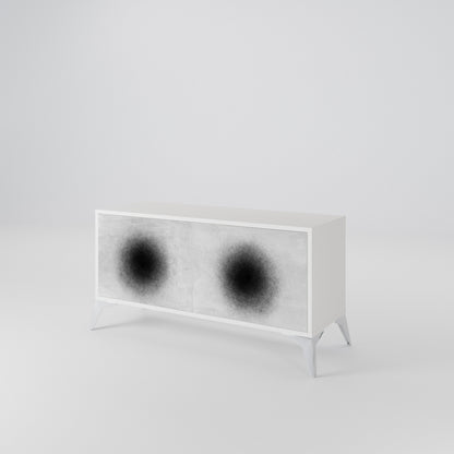 BLACK HOLE Móvel de TV Compacto de 2 Portas