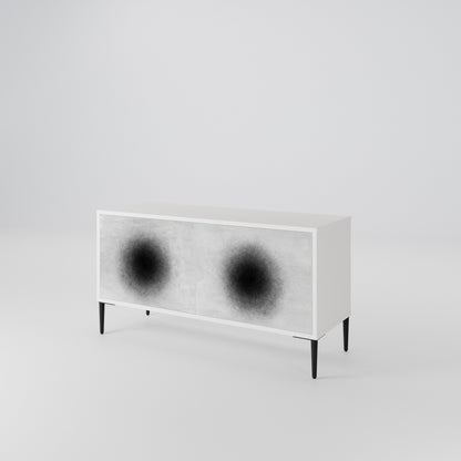 BLACK HOLE Móvel de TV Compacto de 2 Portas