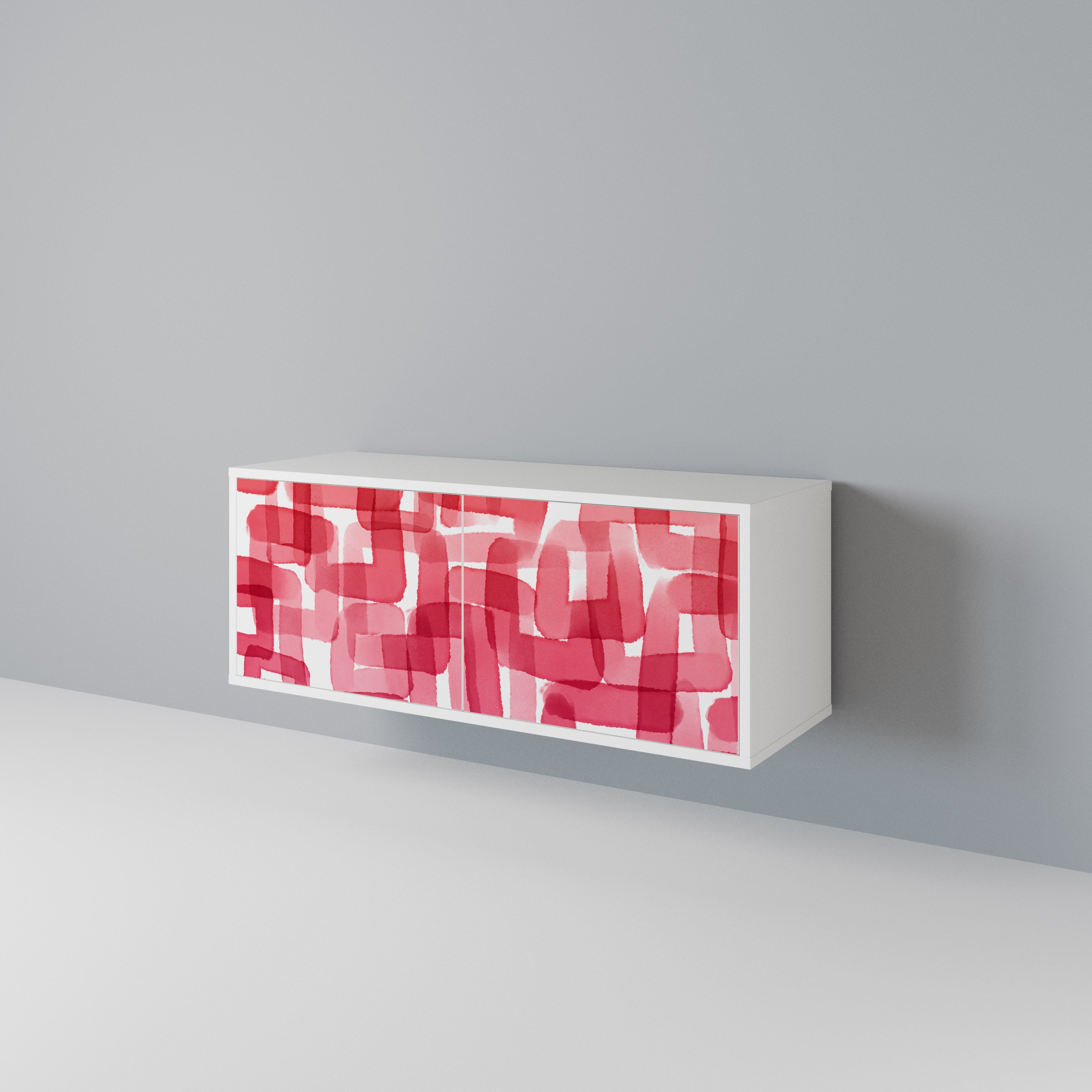 KALEIDOSCOPIC CUBISM Kompakt TV-bänk med 2 dörrar