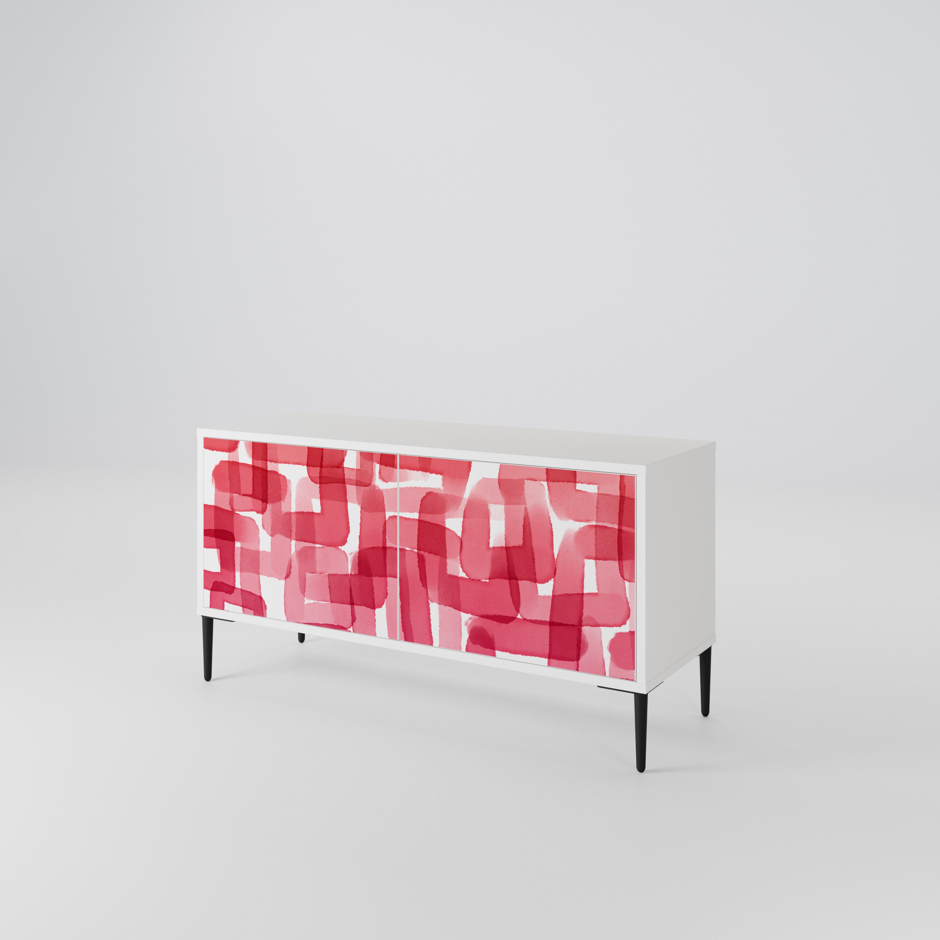 KALEIDOSCOPIC CUBISM Kompakt TV-bänk med 2 dörrar