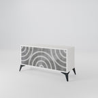 CIRCLE CONCRETE Compact 2-Door TV Cabinet