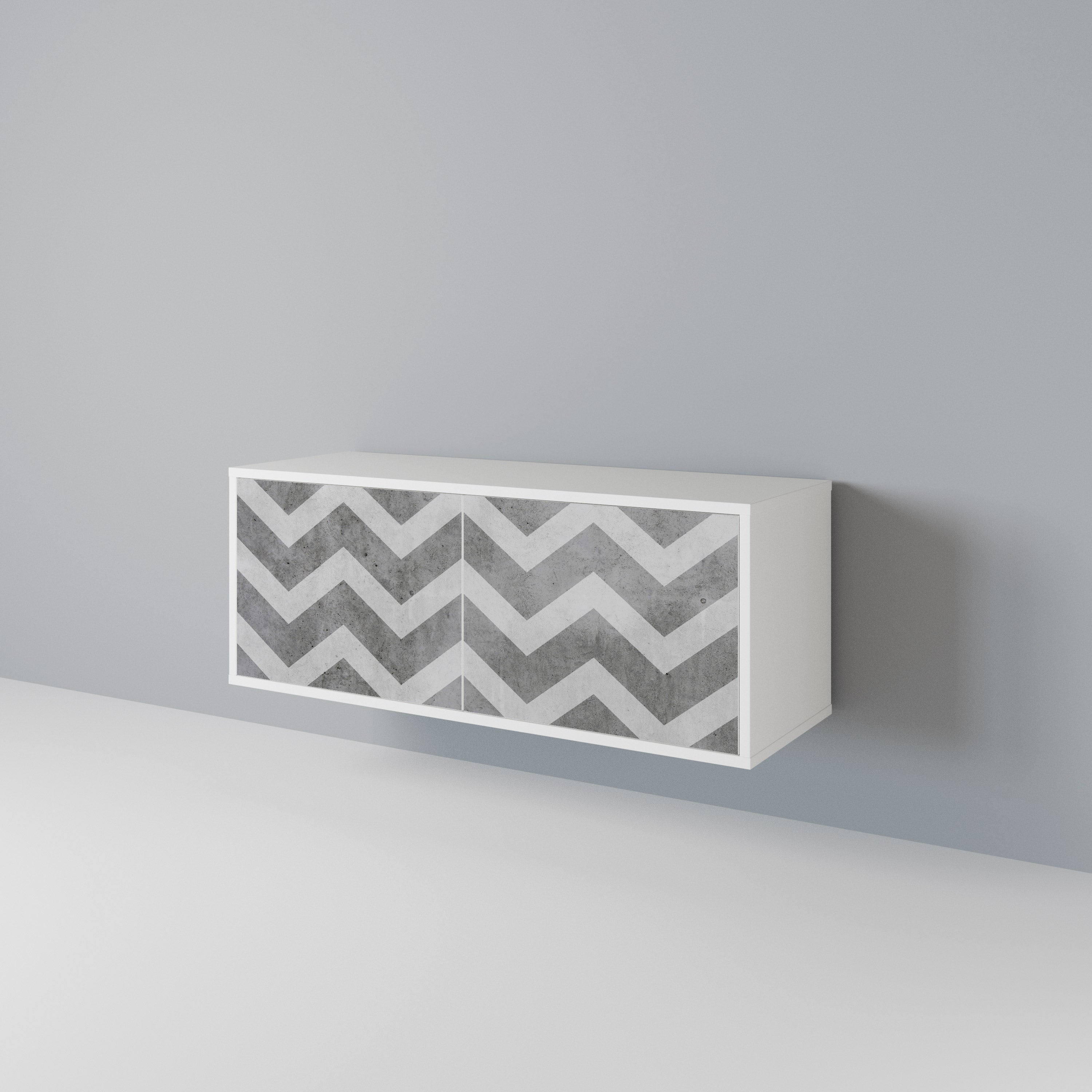 TOUGH ZIG ZAG Kompakt TV-bänk med 2 dörrar