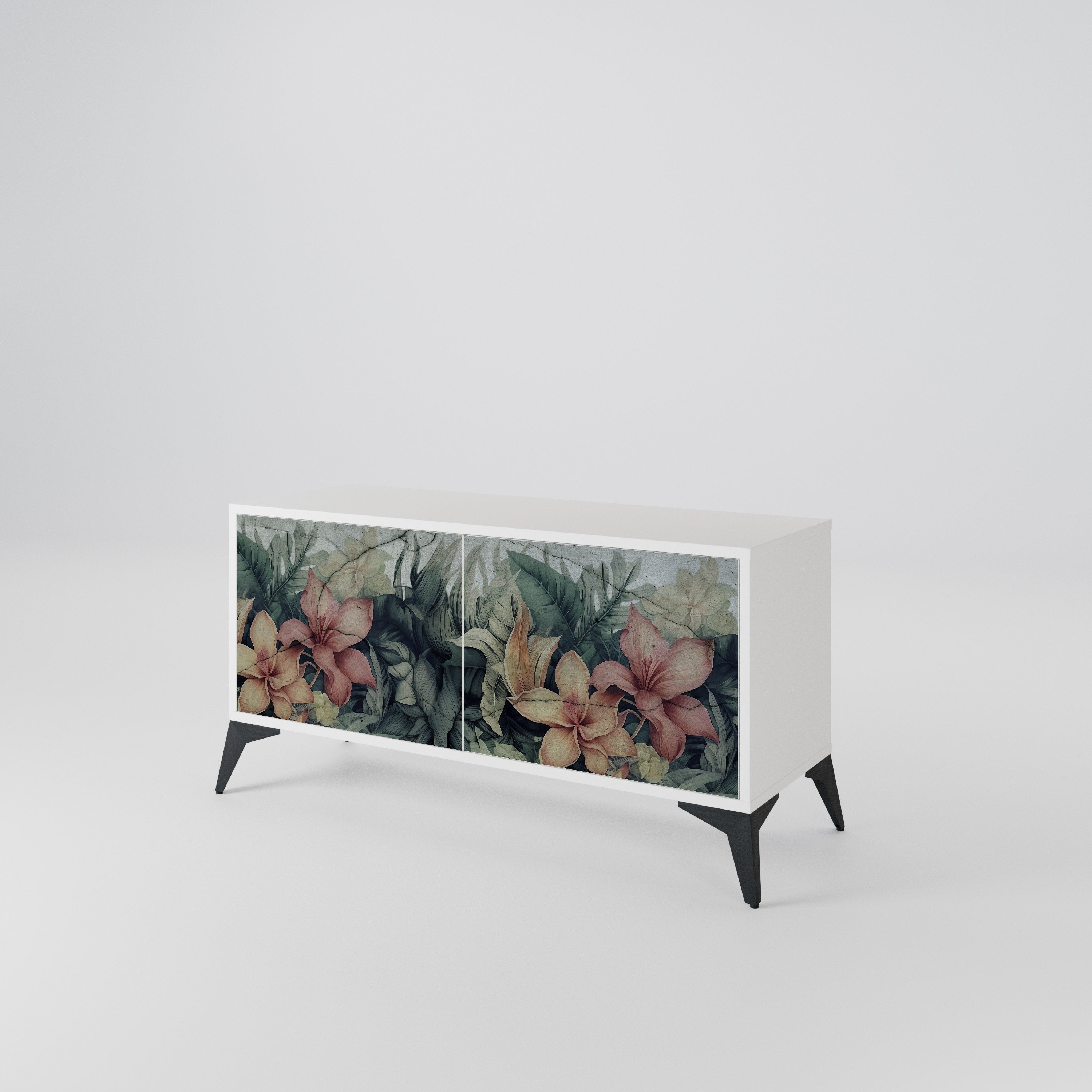 HEAVENLY BLOOM Kompakt TV-bänk med 2 dörrar