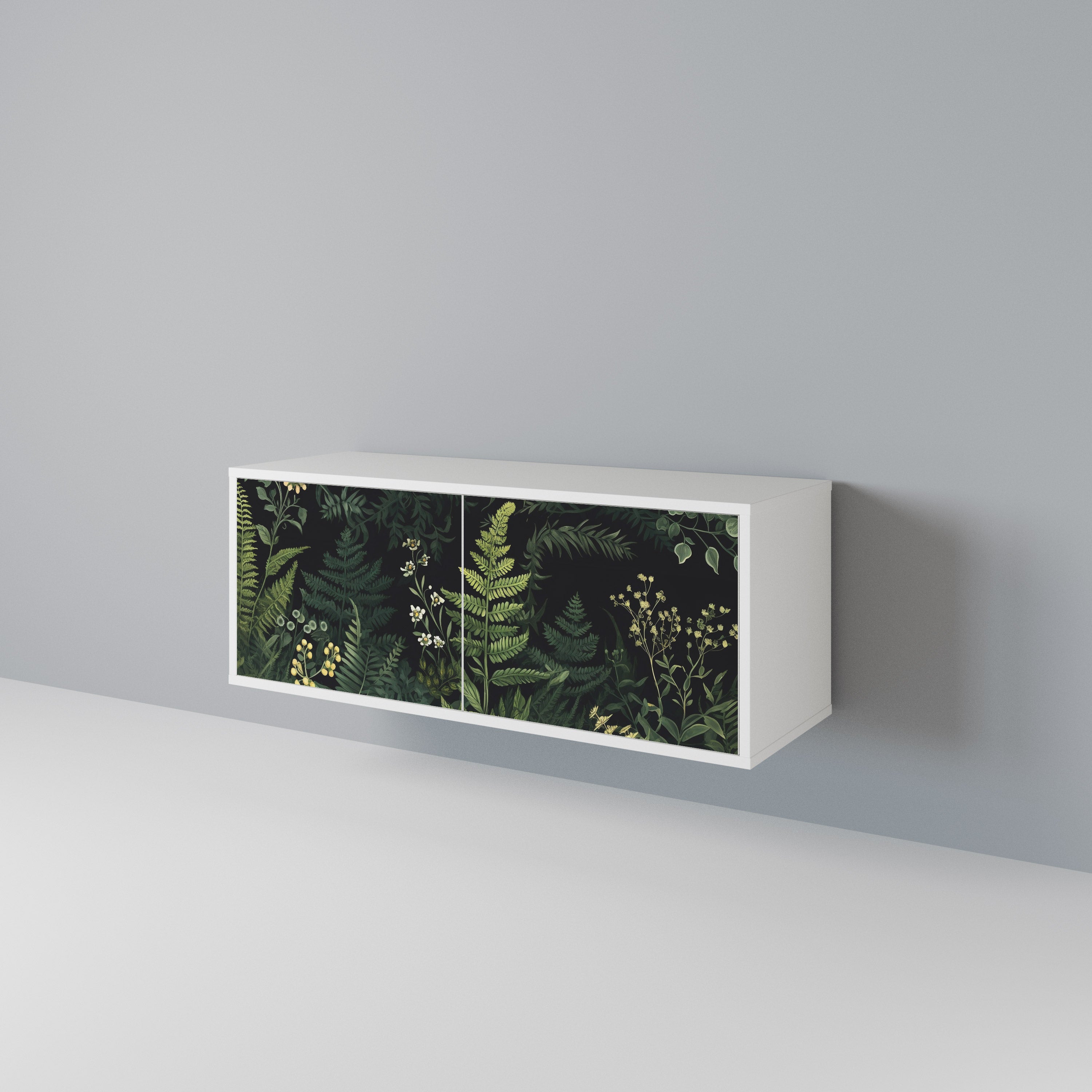 FERN FLOWERS Συμπαγές έπιπλο τηλεόρασης 2-θυρών