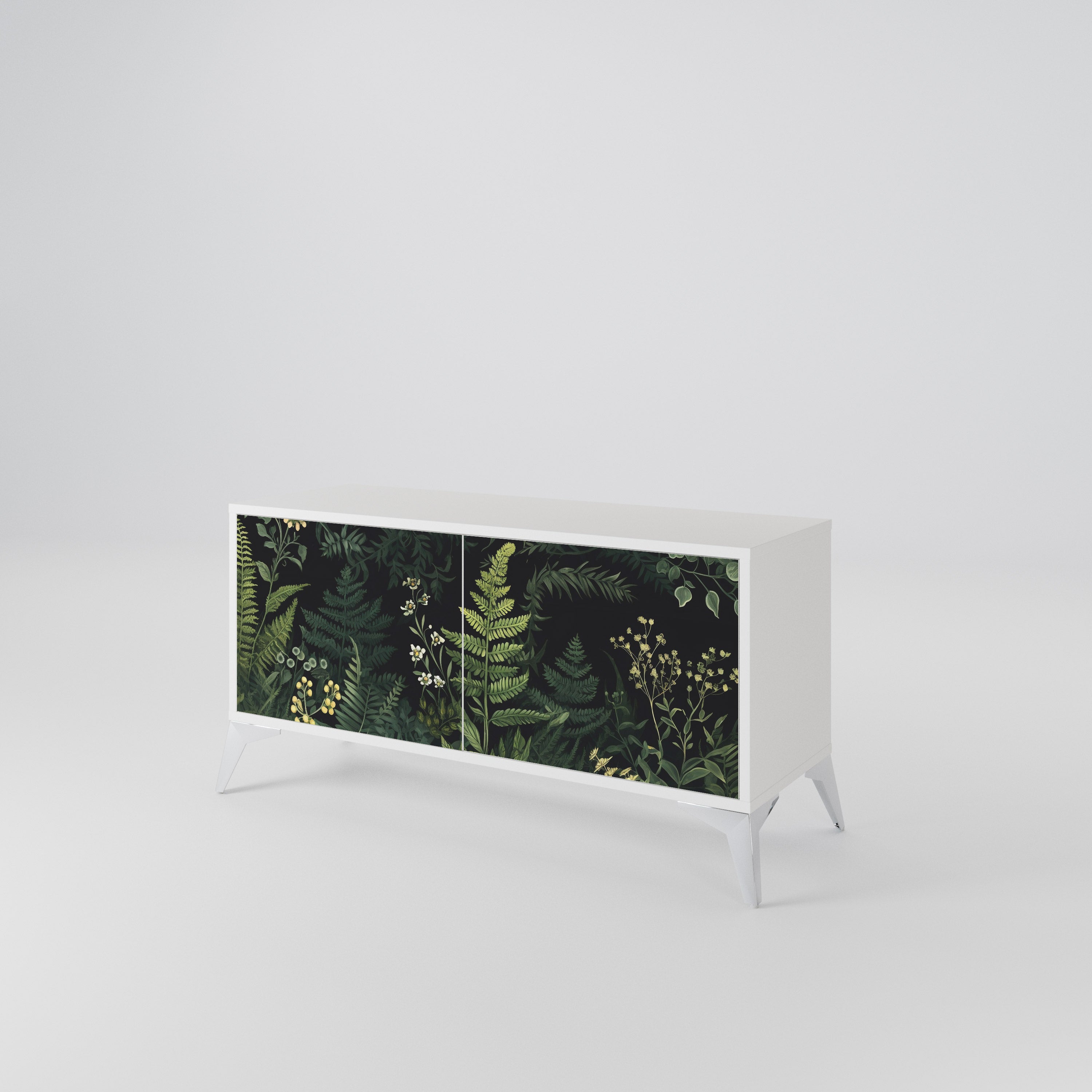 FERN FLOWERS Συμπαγές έπιπλο τηλεόρασης 2-θυρών