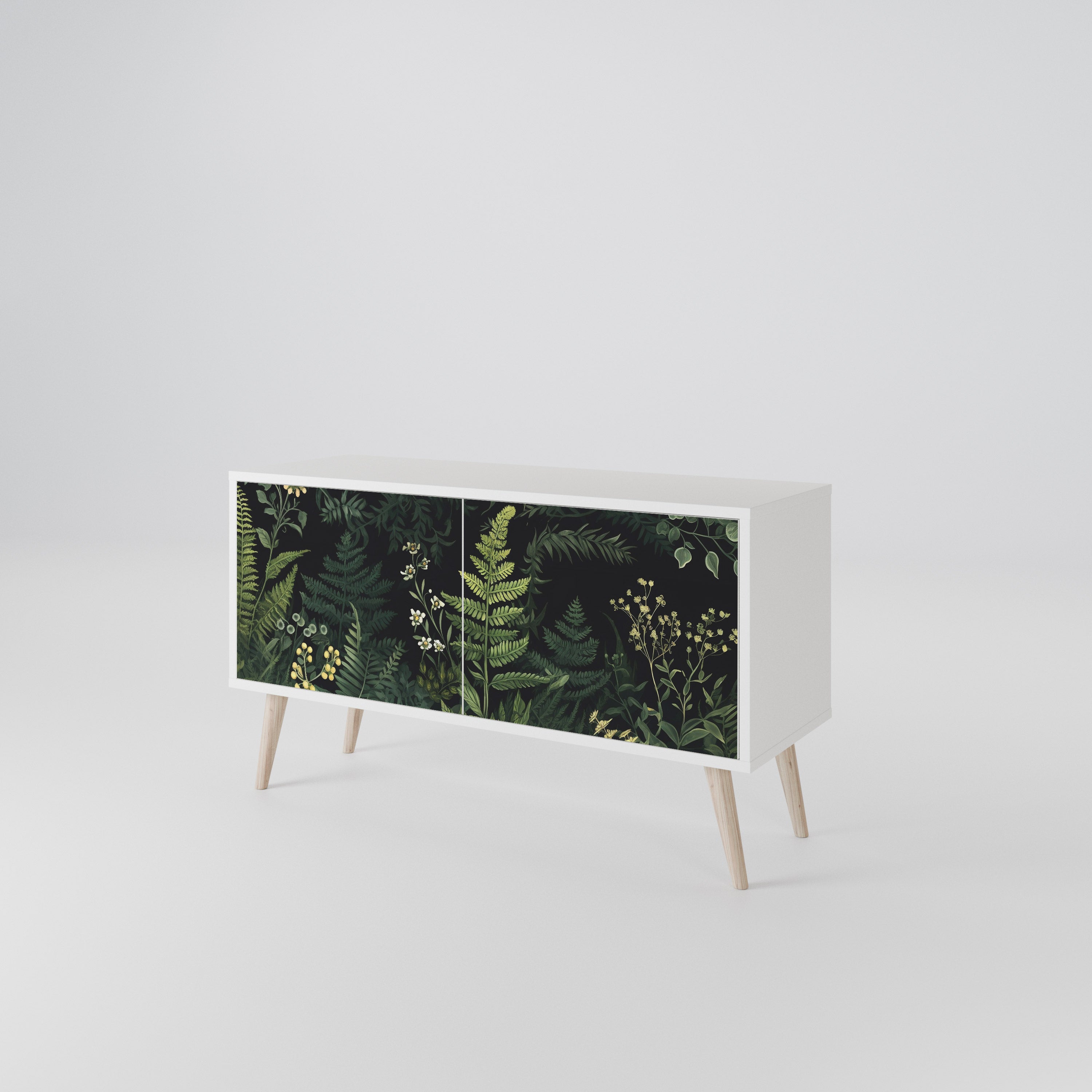FERN FLOWERS Συμπαγές έπιπλο τηλεόρασης 2-θυρών