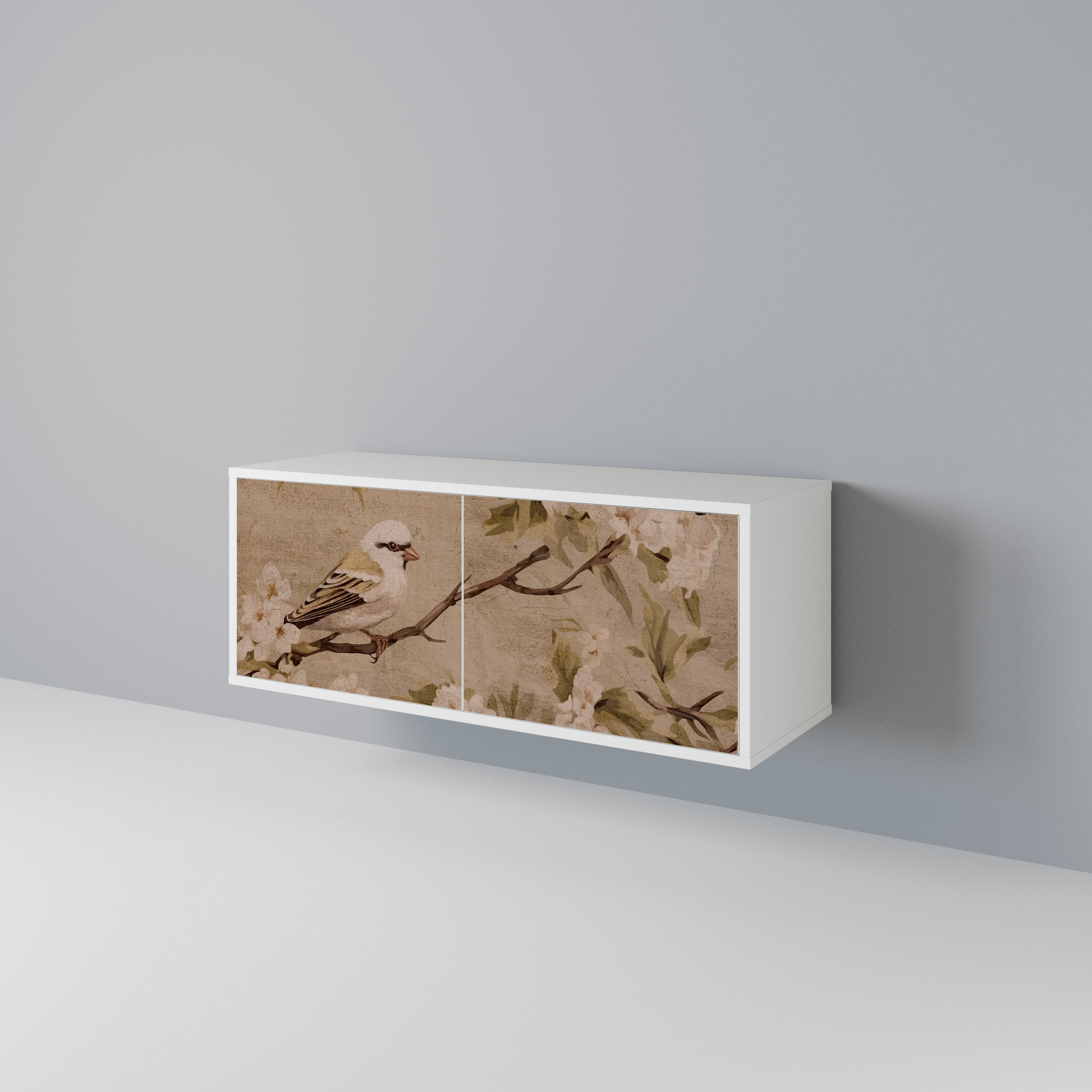 PETAL DISTINGUISH Kompaktní dvoudveřový TV stolek
