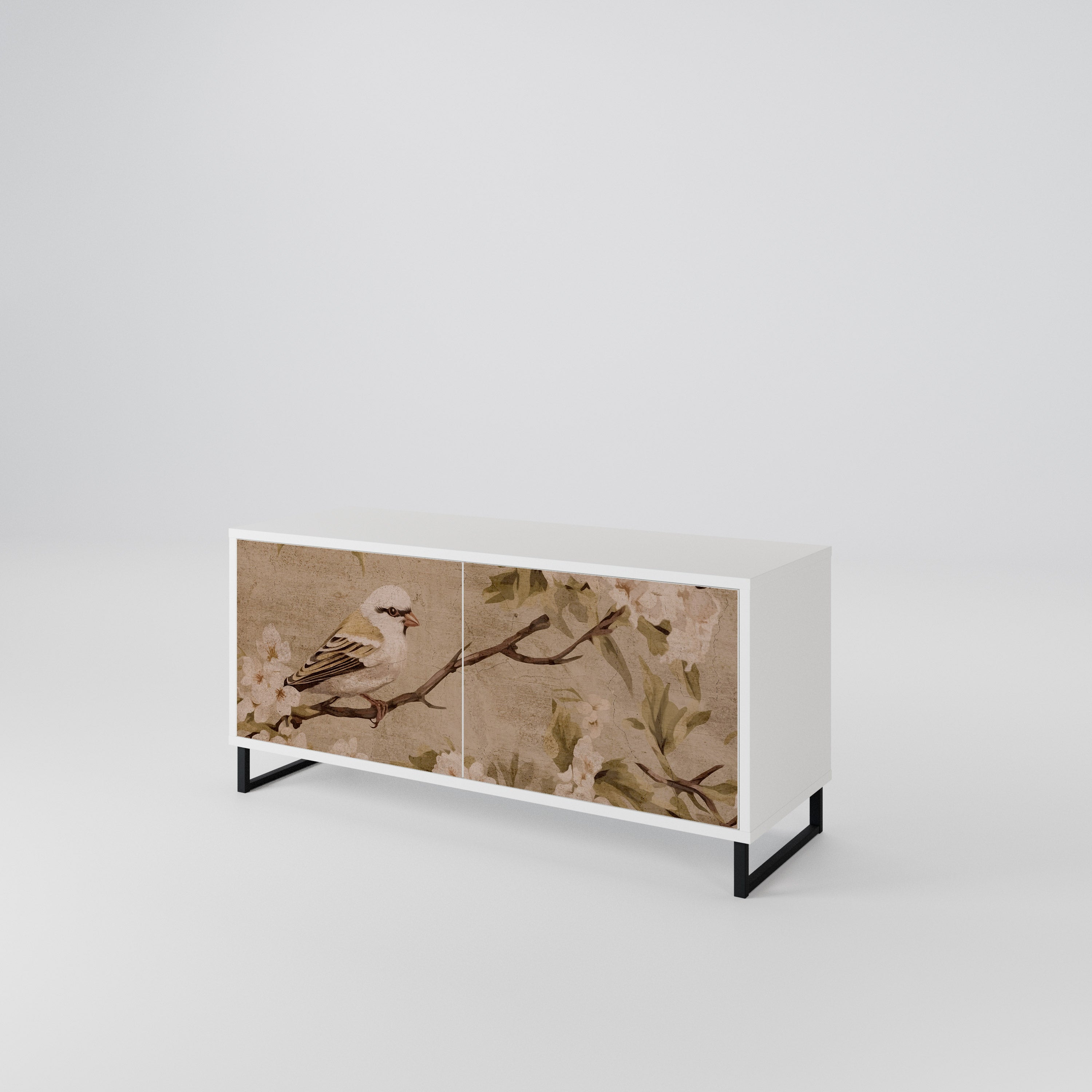 PETAL DISTINGUISH Kompaktní dvoudveřový TV stolek