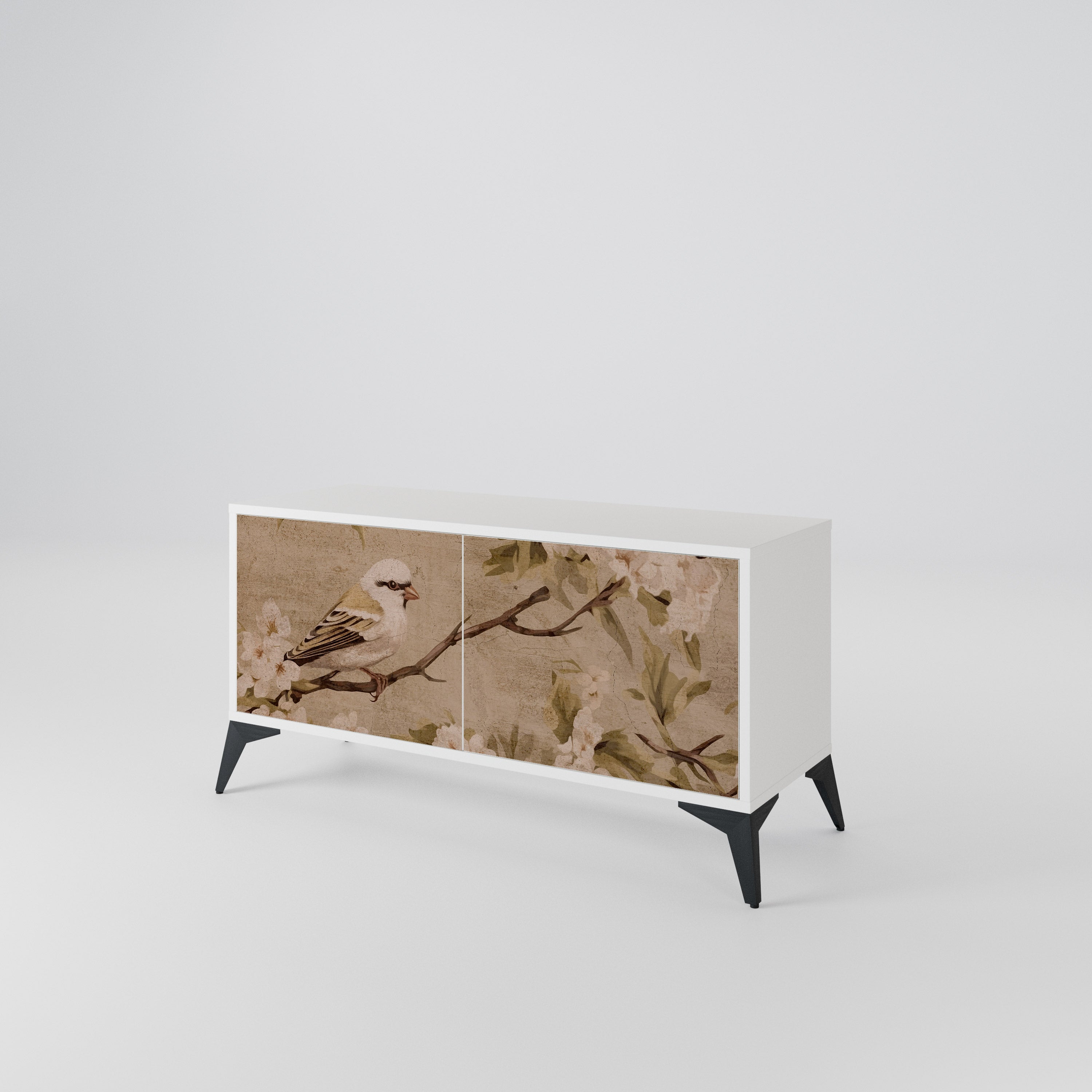 PETAL DISTINGUISH Kompaktní dvoudveřový TV stolek