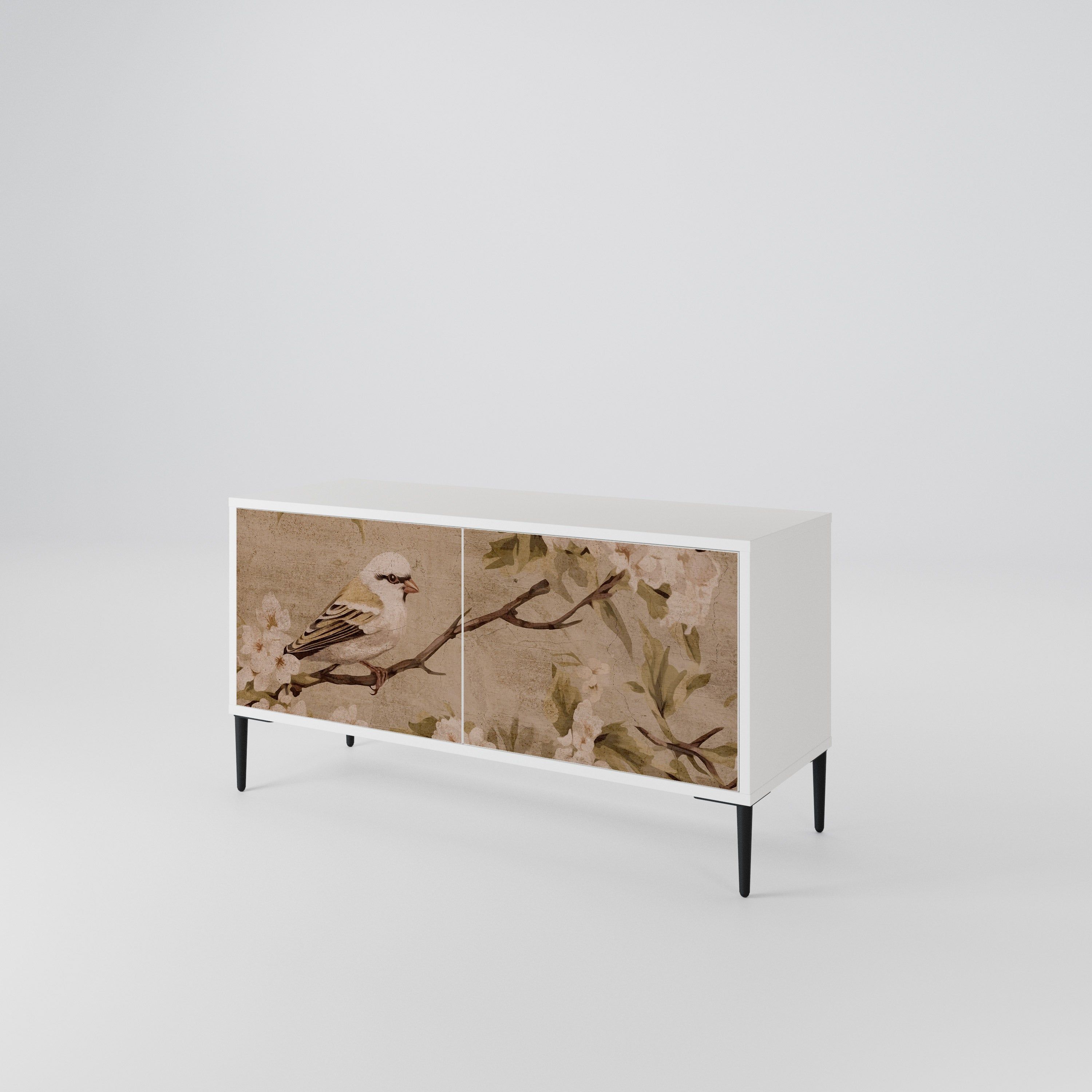 PETAL DISTINGUISH Kompaktní dvoudveřový TV stolek