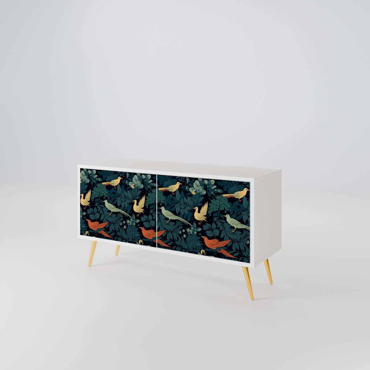 FOWL ORNAMENT Kompaktes 2-türiges TV-Lowboard
