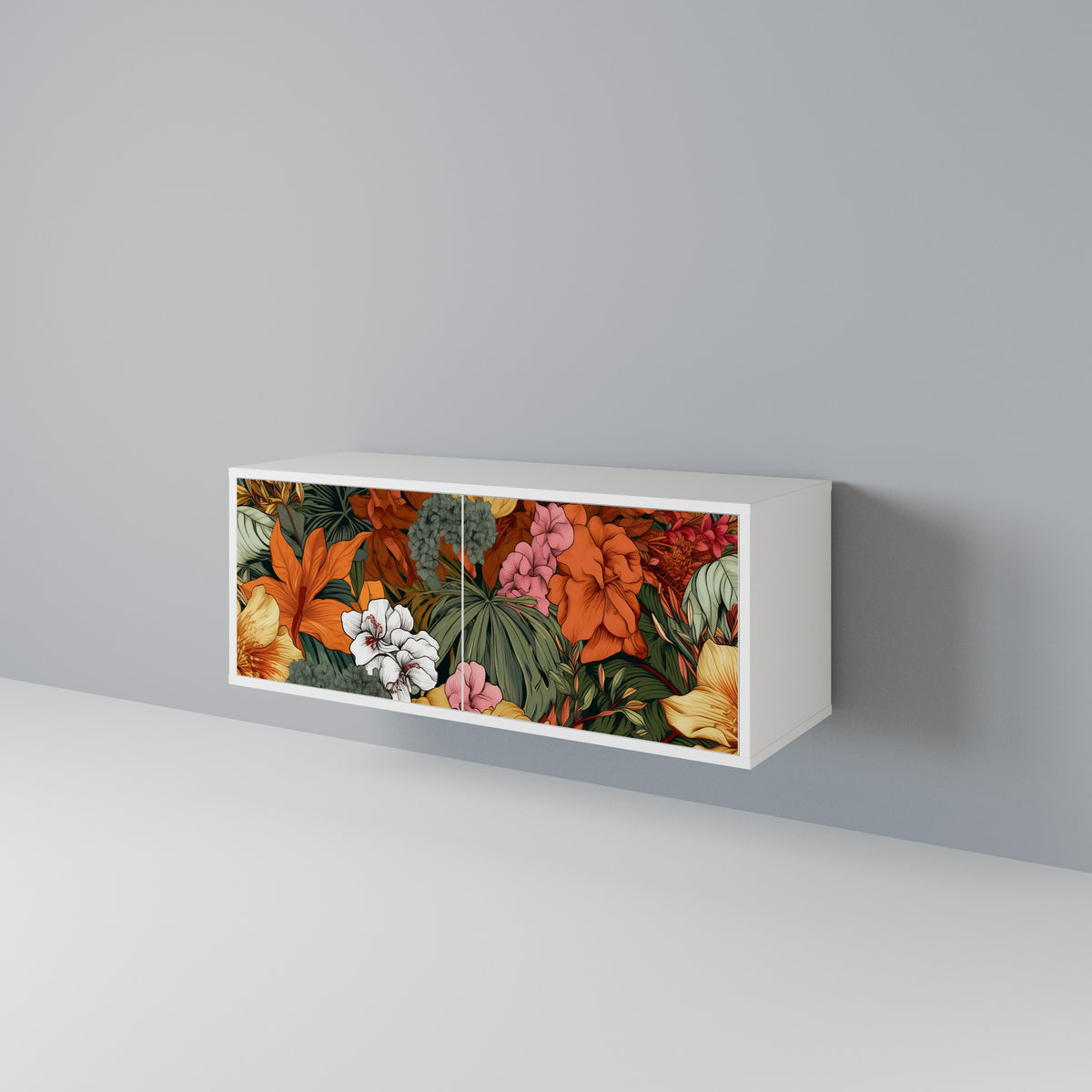 RADIANT FLORA Móvel de TV Compacto de 2 Portas