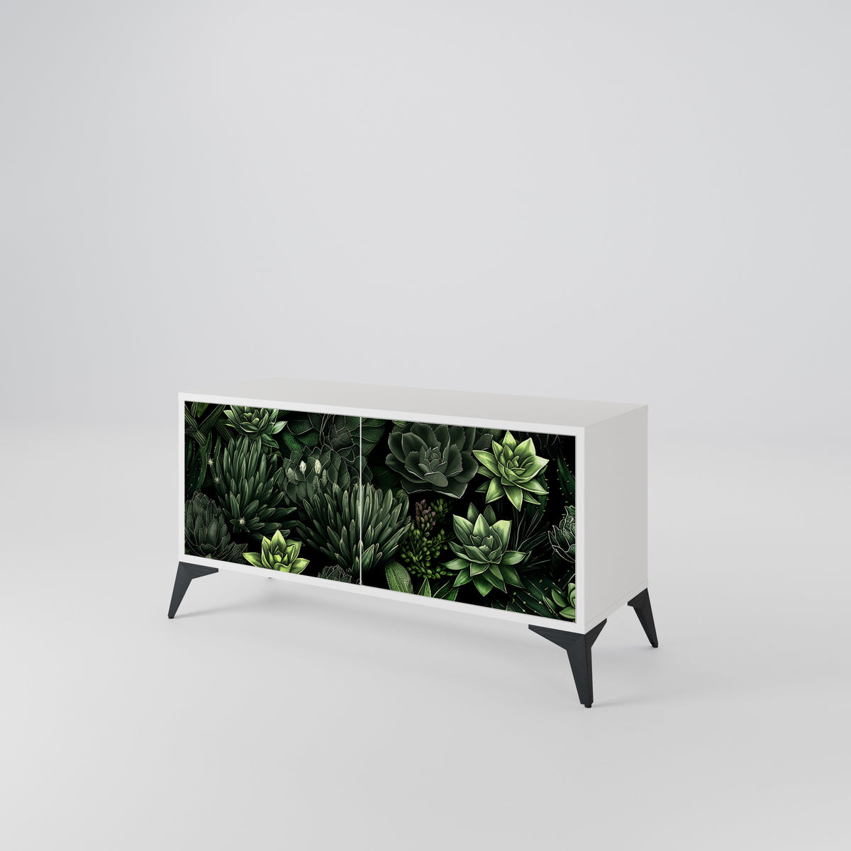 SUCCULENT JUNGLE Mueble de TV Compacto de 2 puertas