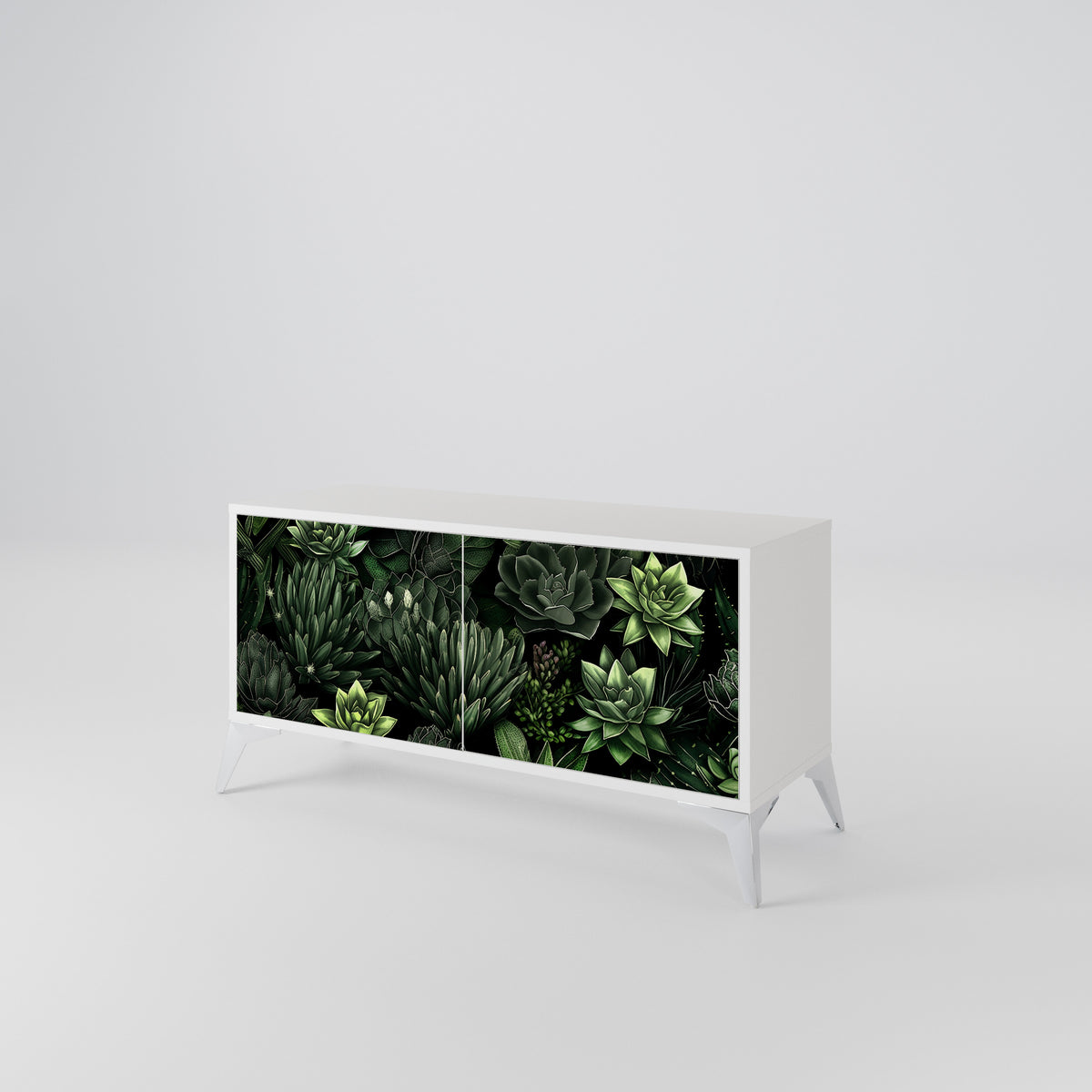 SUCCULENT JUNGLE Mueble de TV Compacto de 2 puertas