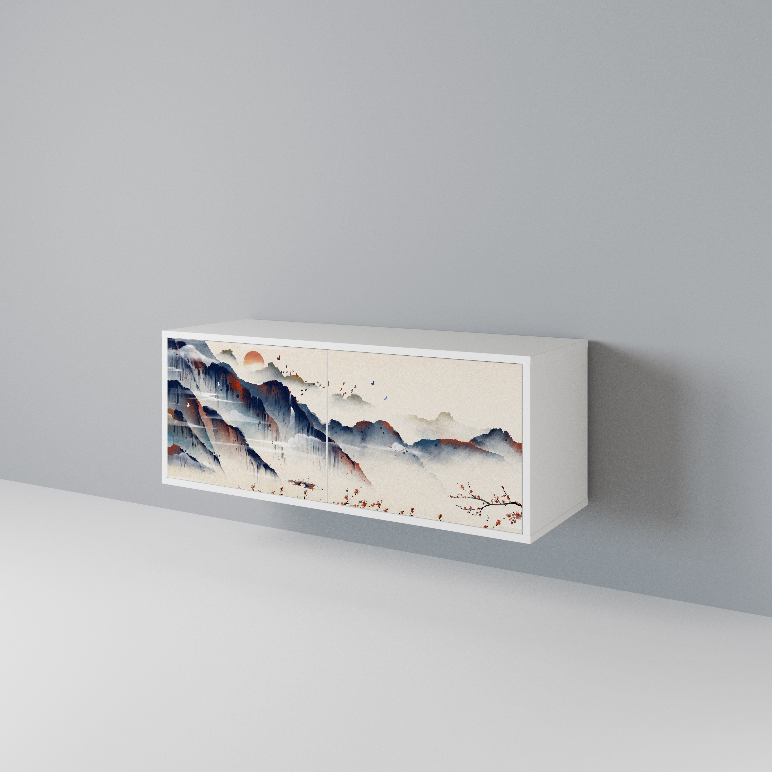 JAPANESE LANDSCAPE Συμπαγές έπιπλο τηλεόρασης 2-θυρών