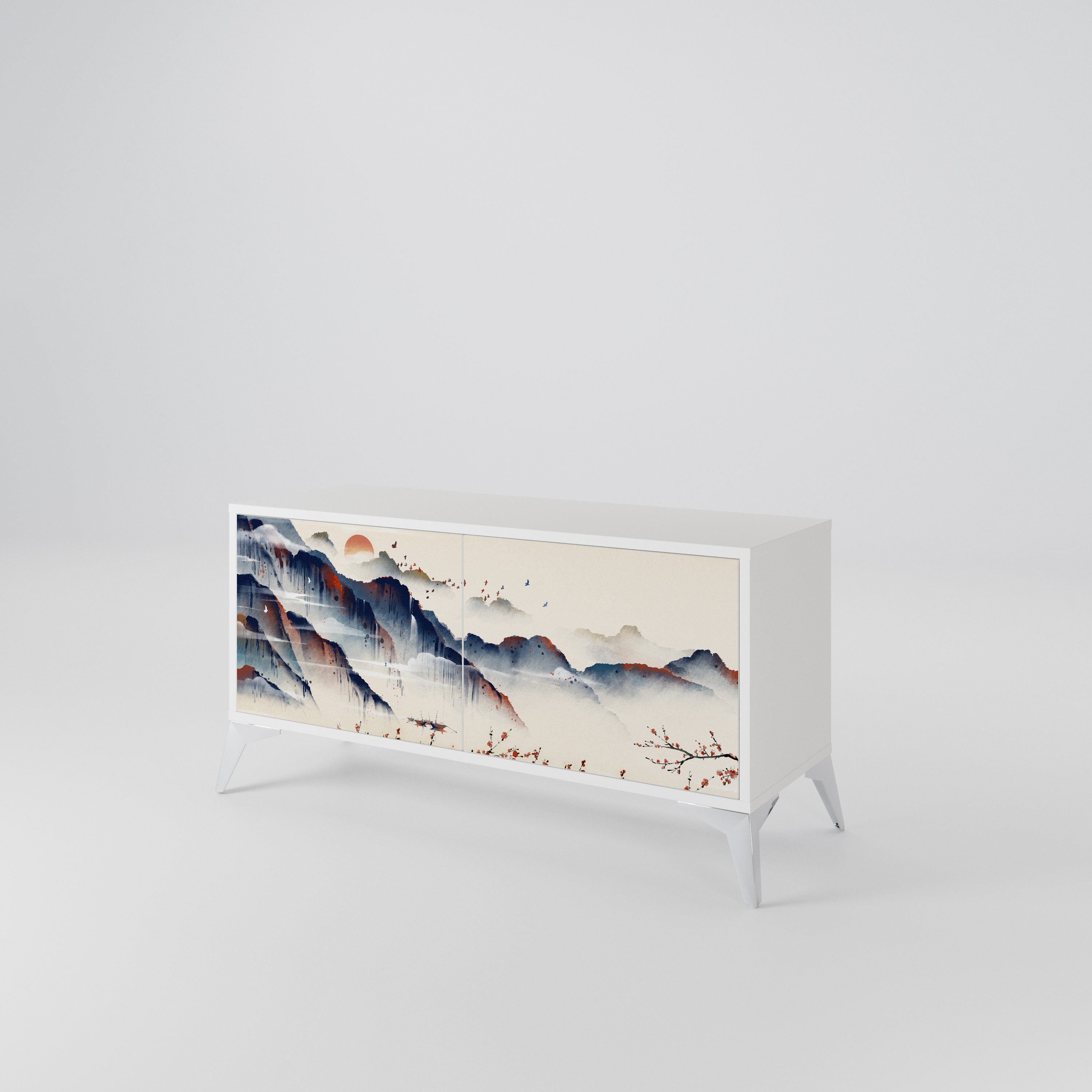 JAPANESE LANDSCAPE Συμπαγές έπιπλο τηλεόρασης 2-θυρών