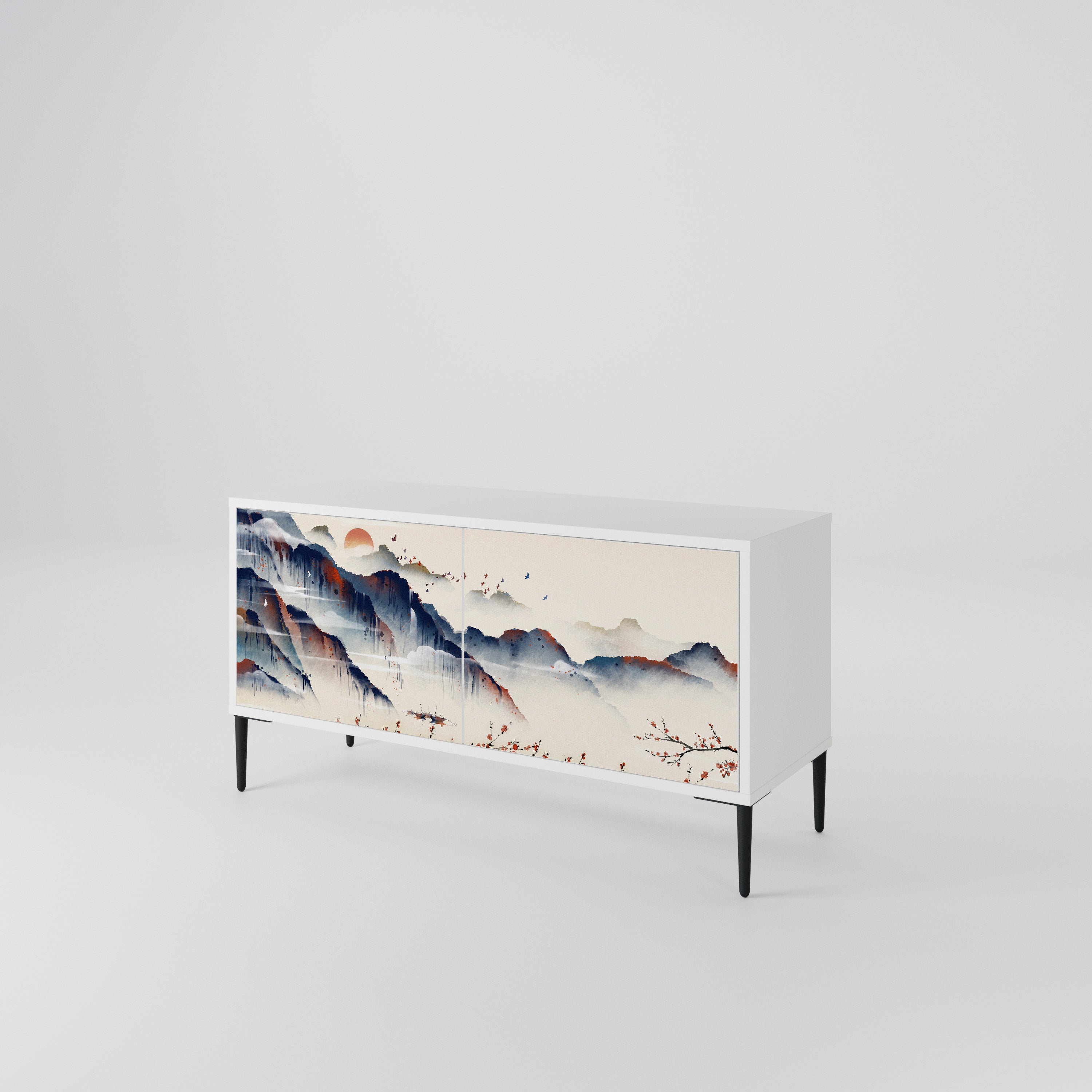 JAPANESE LANDSCAPE Συμπαγές έπιπλο τηλεόρασης 2-θυρών
