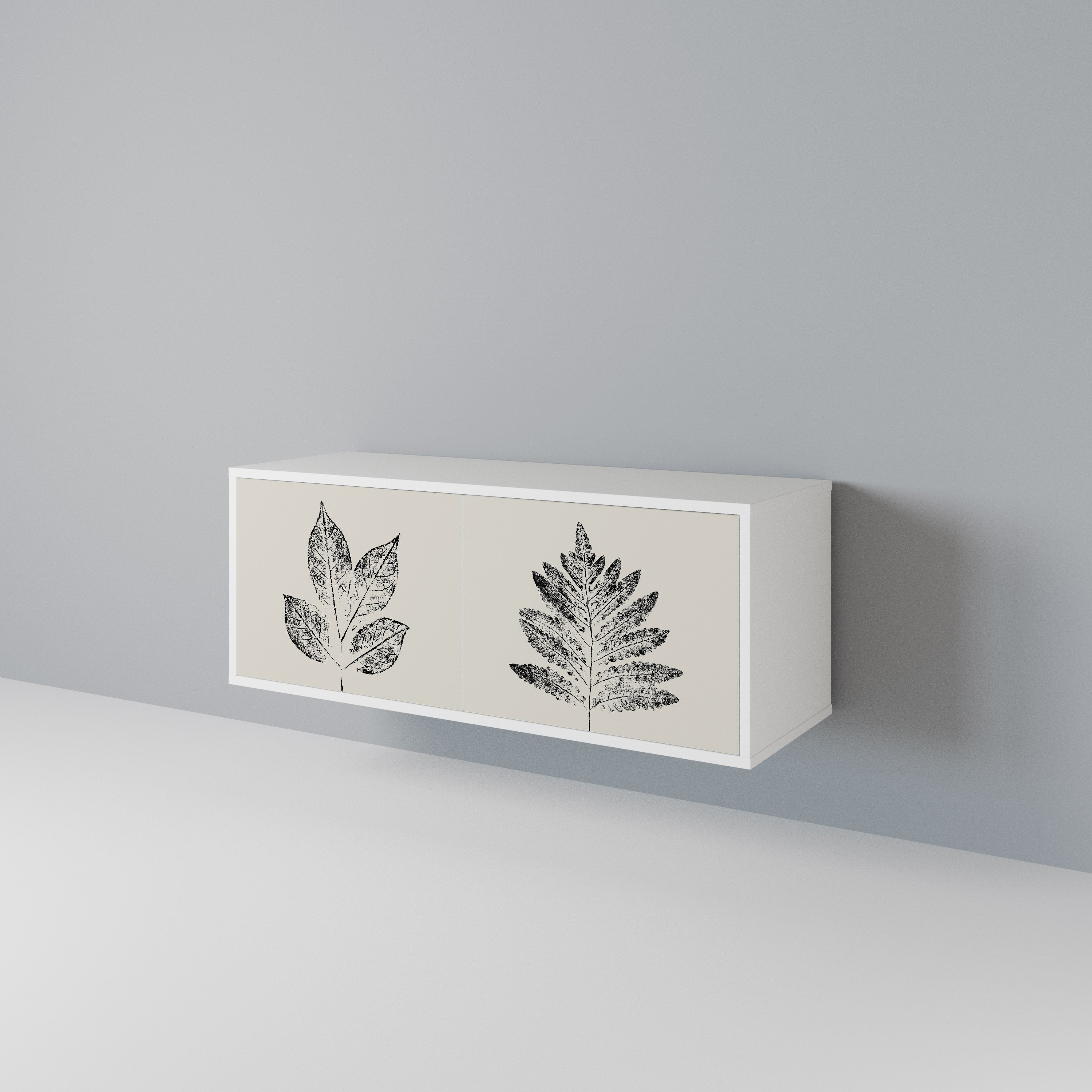 LEAFY STAMPS Συμπαγές έπιπλο τηλεόρασης 2-θυρών