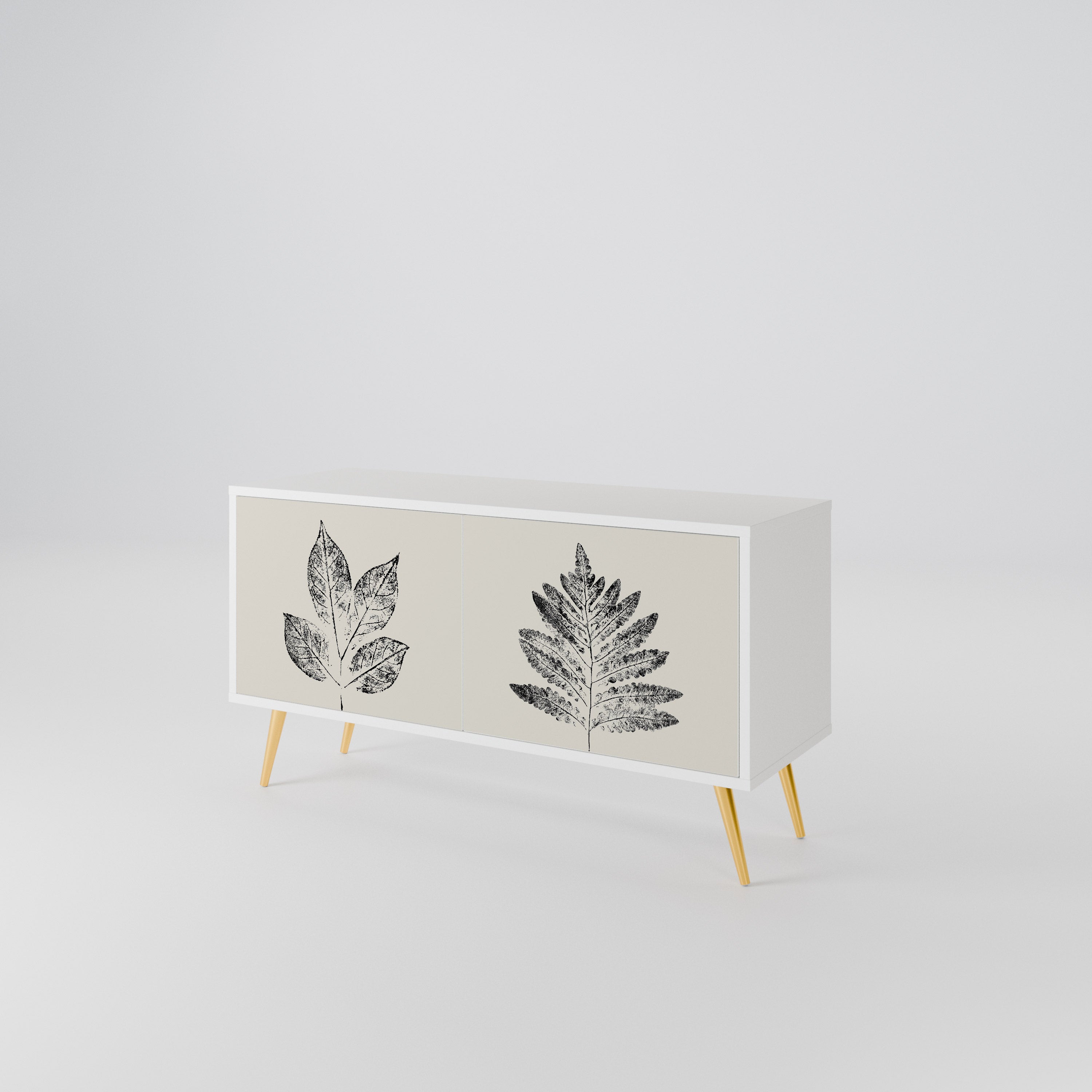 LEAFY STAMPS Συμπαγές έπιπλο τηλεόρασης 2-θυρών