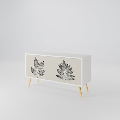 LEAFY STAMPS Compact 2-Door TV Cabinet