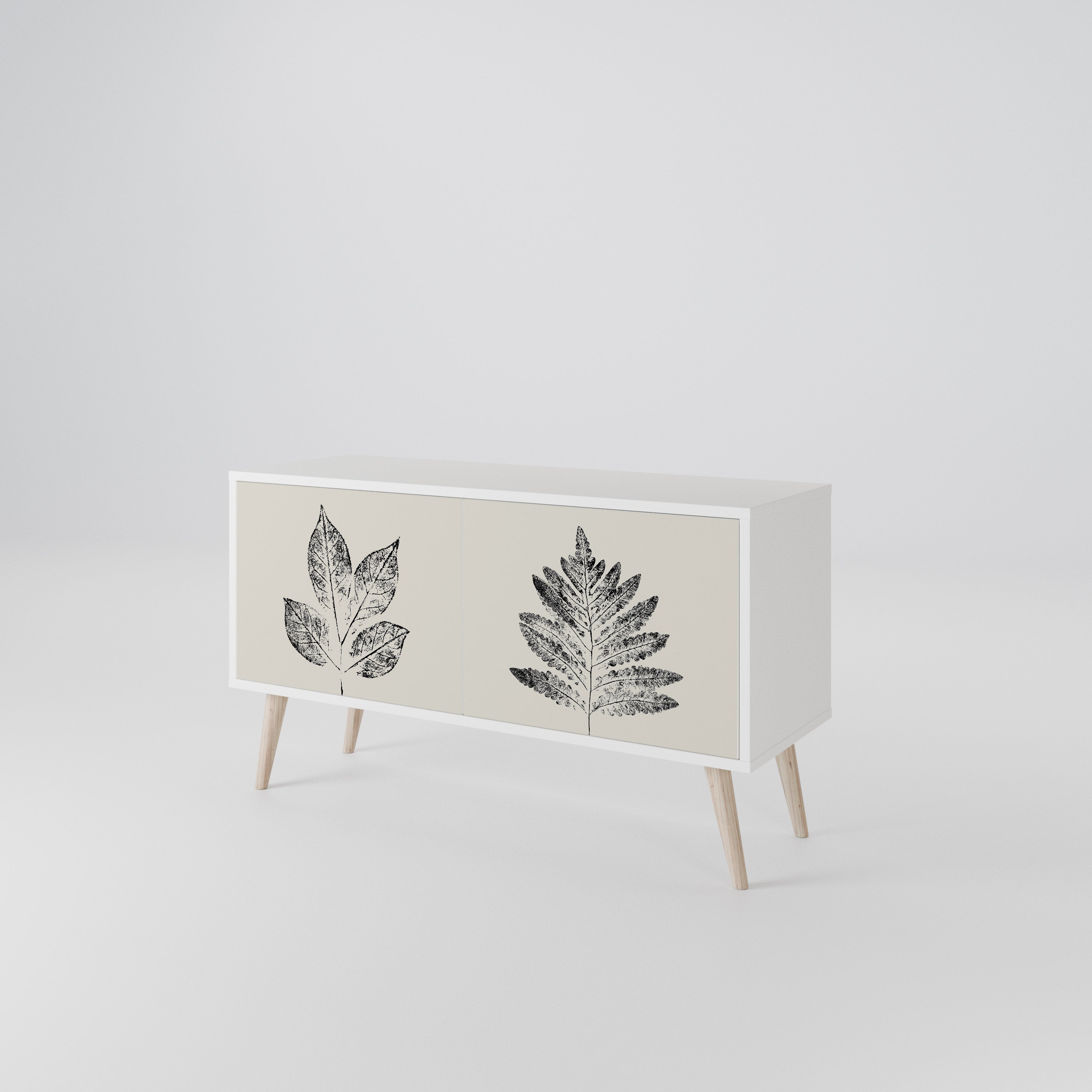 LEAFY STAMPS Συμπαγές έπιπλο τηλεόρασης 2-θυρών