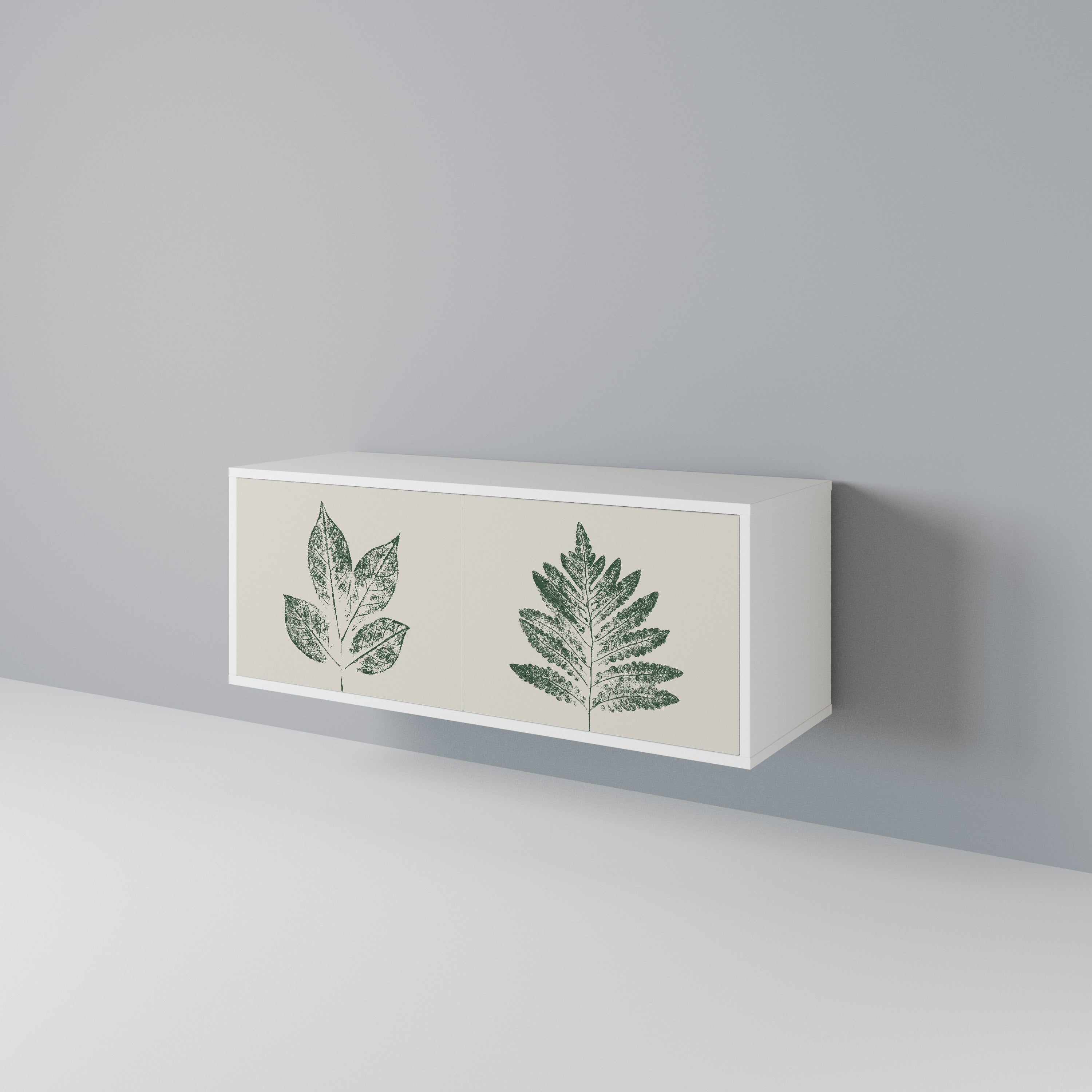 GREEN LEAFY STAMPS Συμπαγές έπιπλο τηλεόρασης 2-θυρών