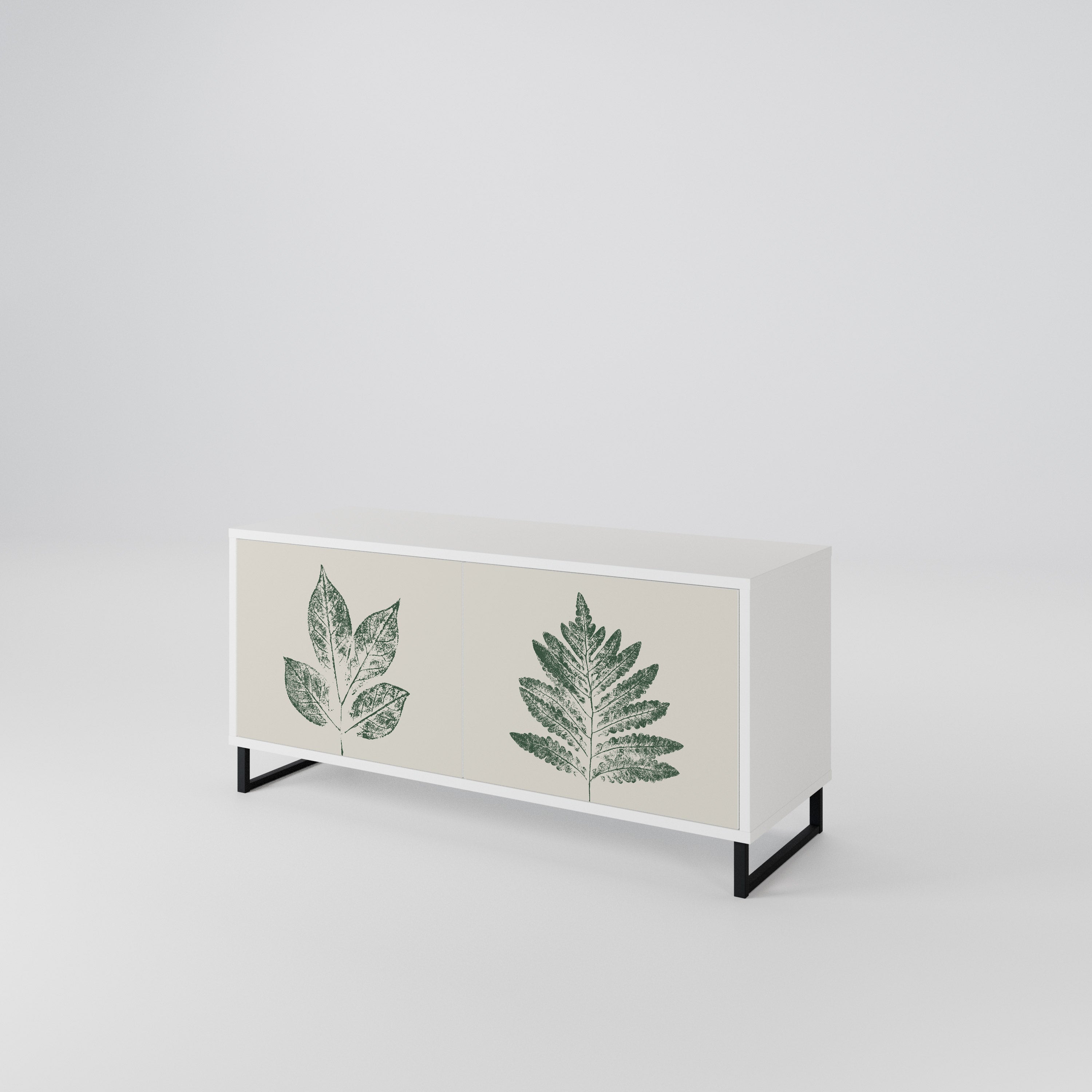 GREEN LEAFY STAMPS Συμπαγές έπιπλο τηλεόρασης 2-θυρών