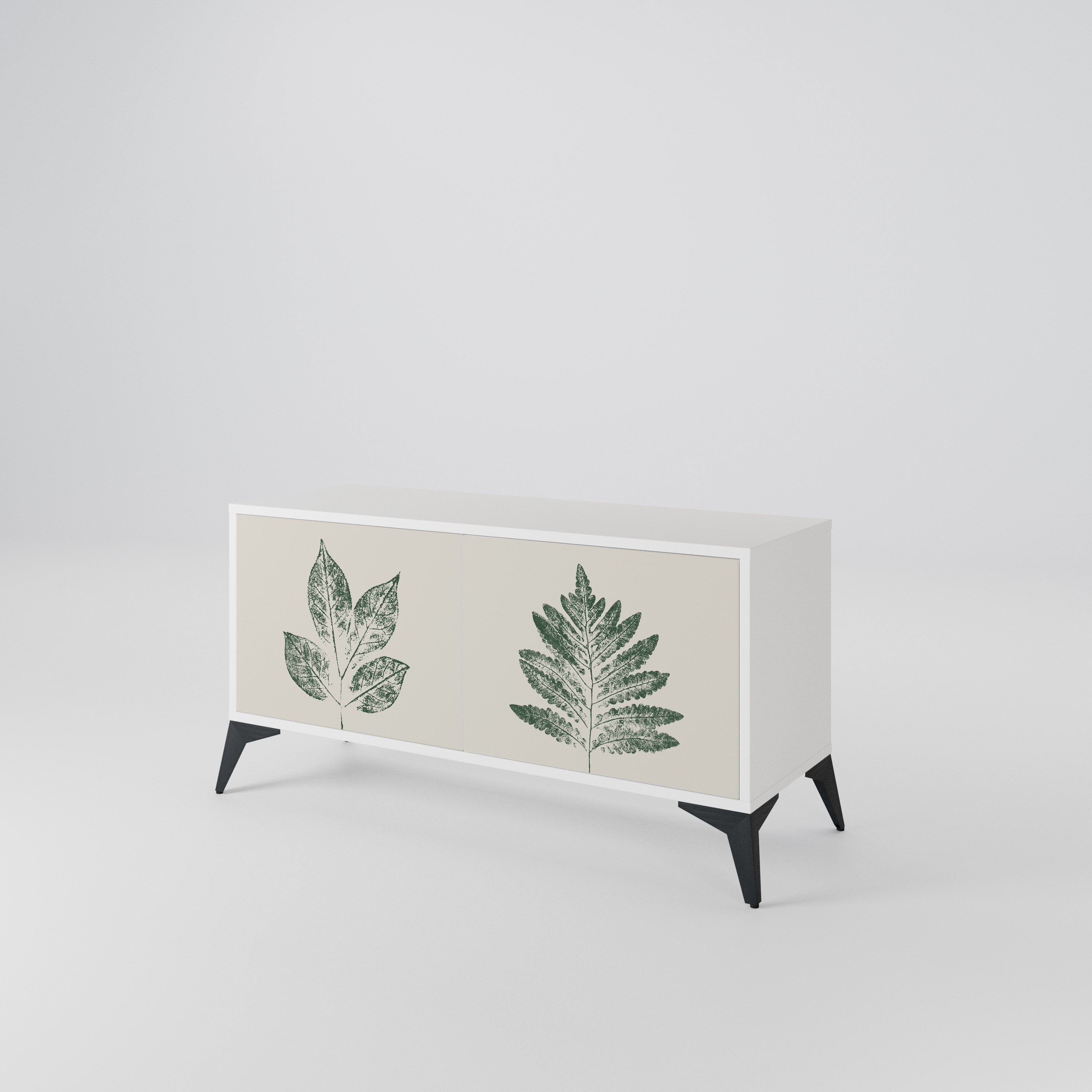 GREEN LEAFY STAMPS Συμπαγές έπιπλο τηλεόρασης 2-θυρών
