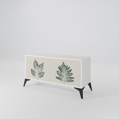GREEN LEAFY STAMPS Kompaktes 2-türiges TV-Lowboard