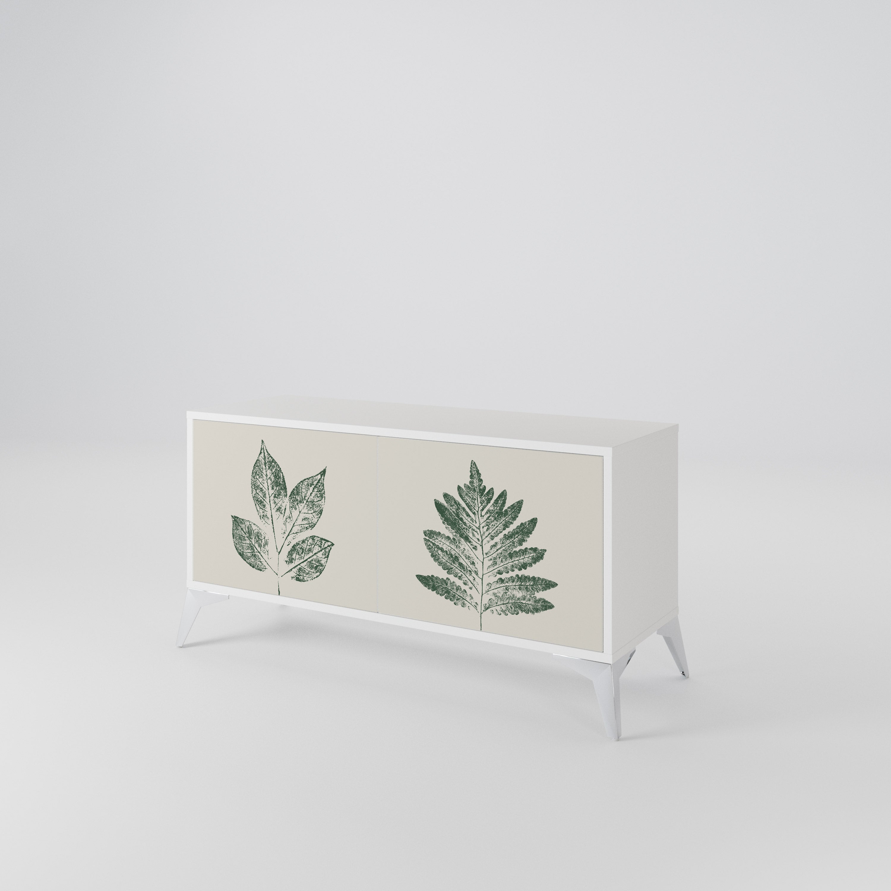 GREEN LEAFY STAMPS Συμπαγές έπιπλο τηλεόρασης 2-θυρών