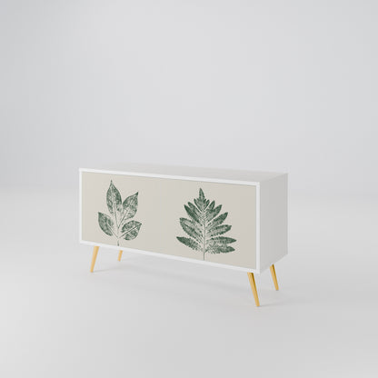 GREEN LEAFY STAMPS Kompaktes 2-türiges TV-Lowboard
