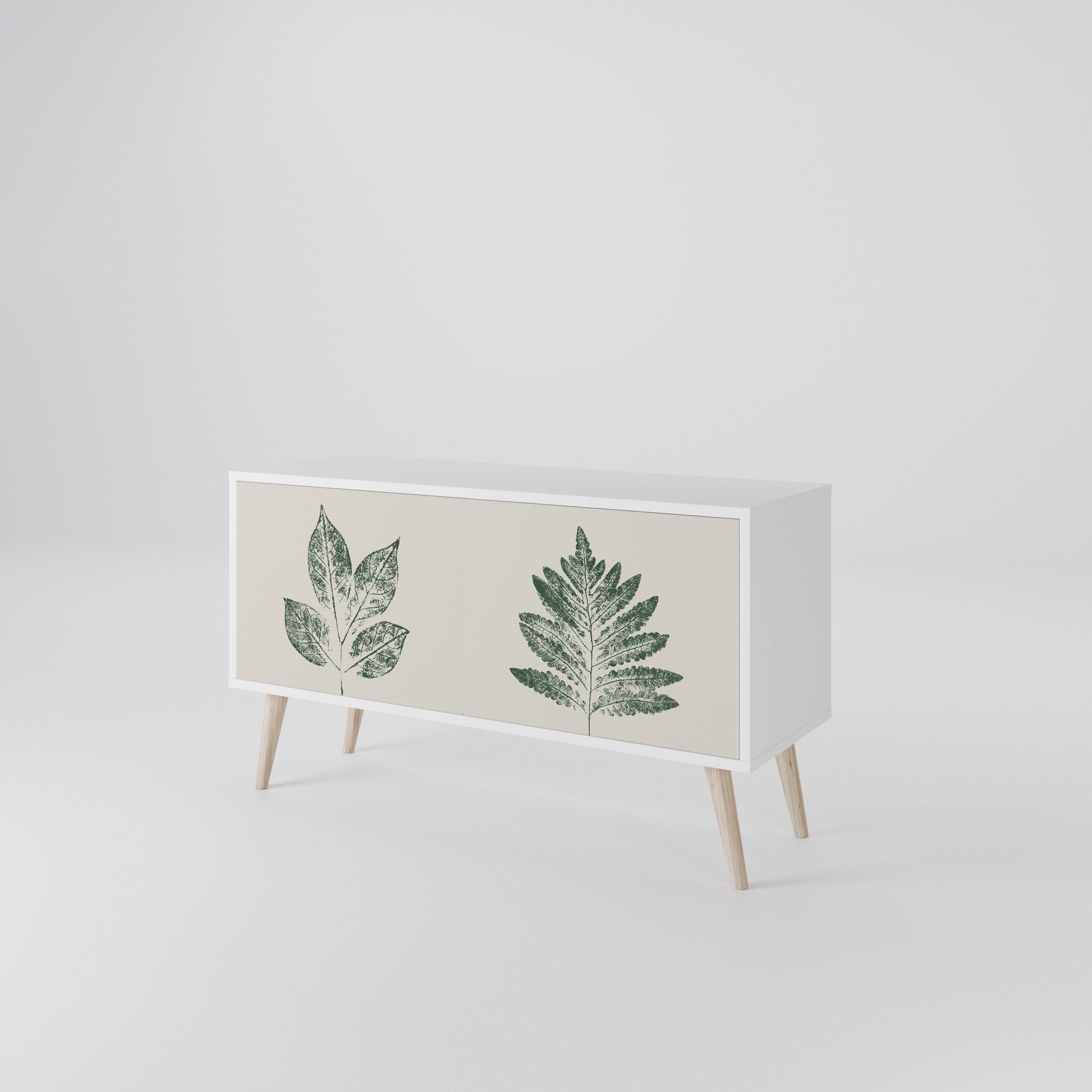 GREEN LEAFY STAMPS Συμπαγές έπιπλο τηλεόρασης 2-θυρών