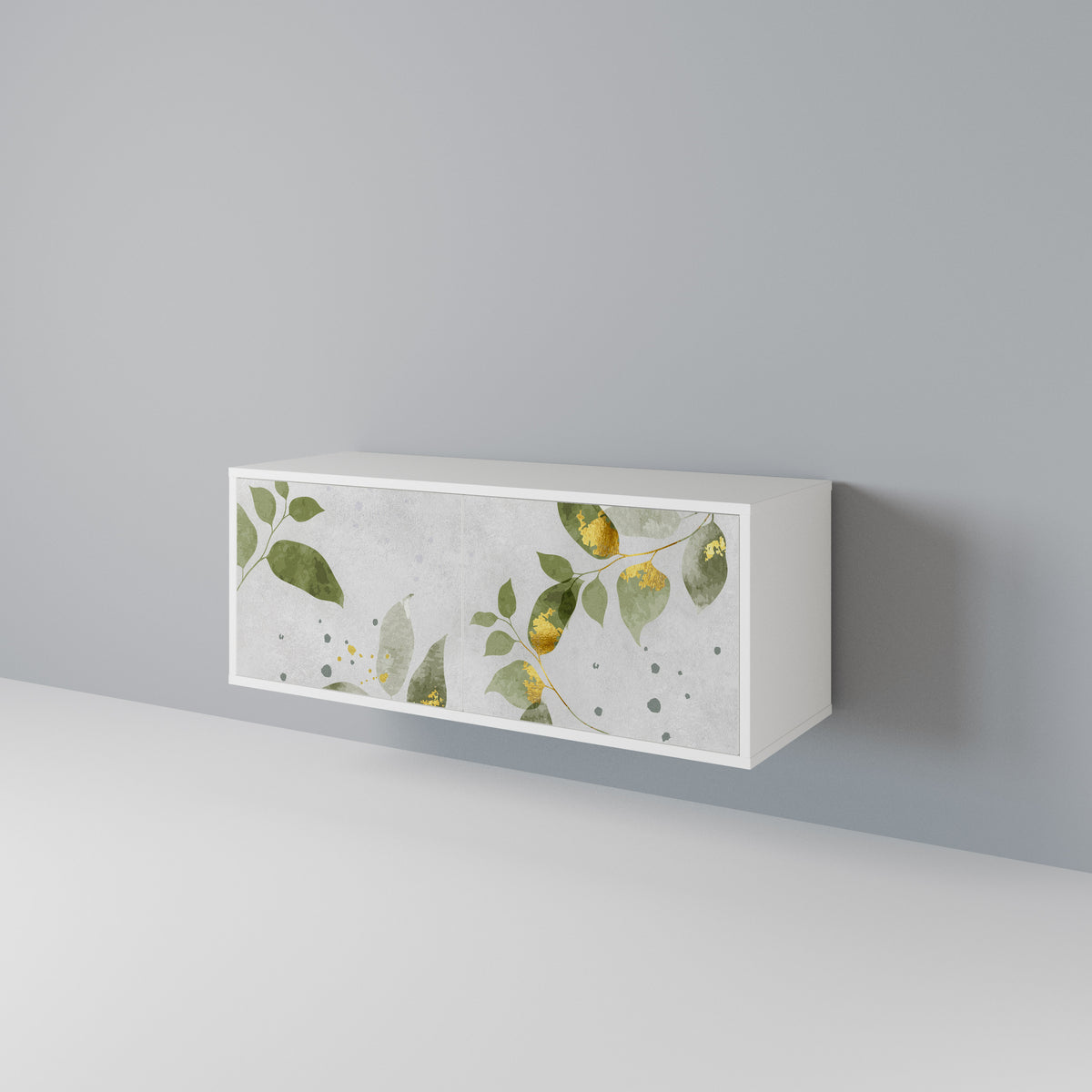 ELEGANT BOTANICS Mobile TV Compatto a 2 Ante